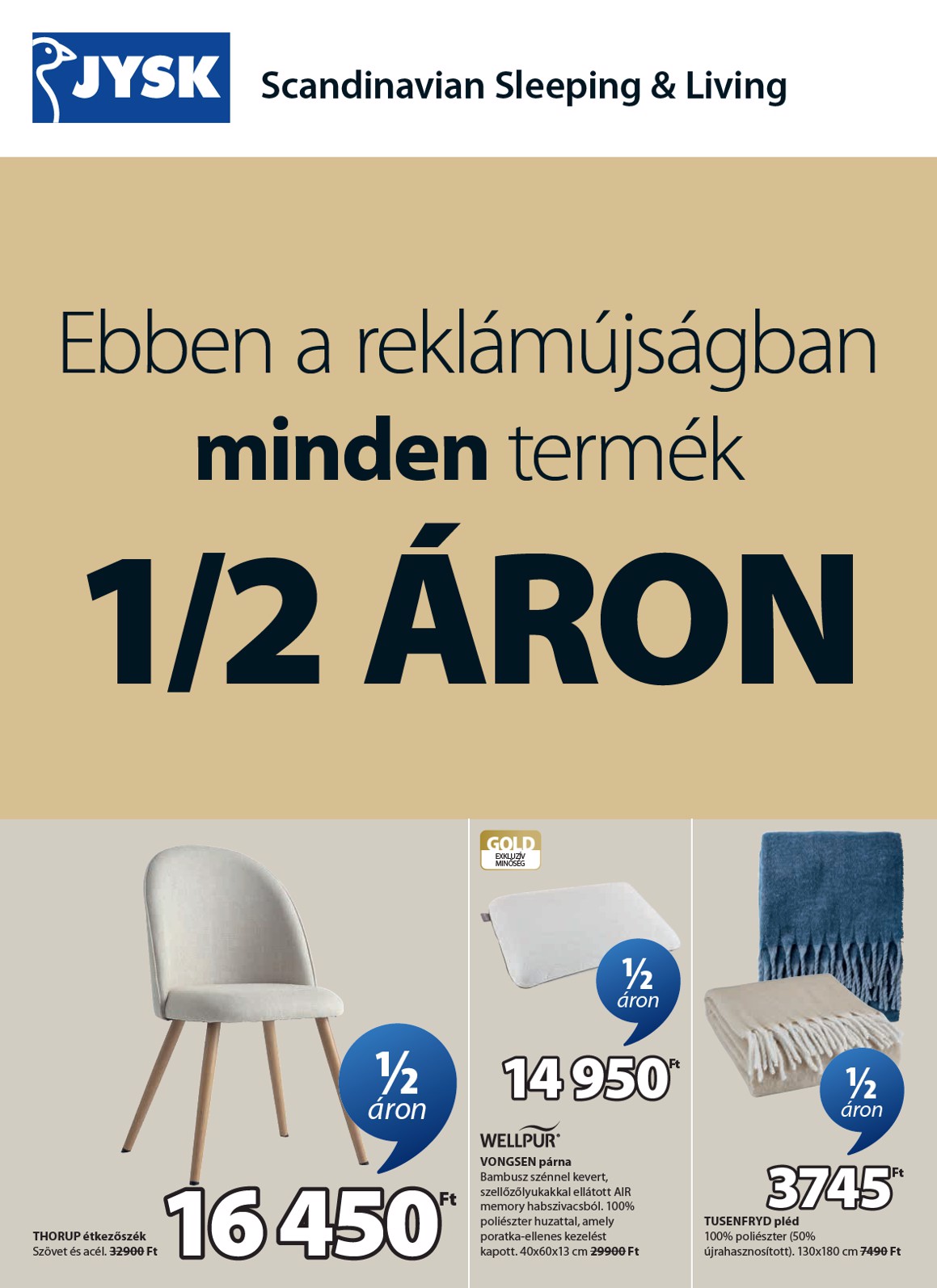 JYSK akciós újság, érvényes 2026.02.25. - 2026.03.03.