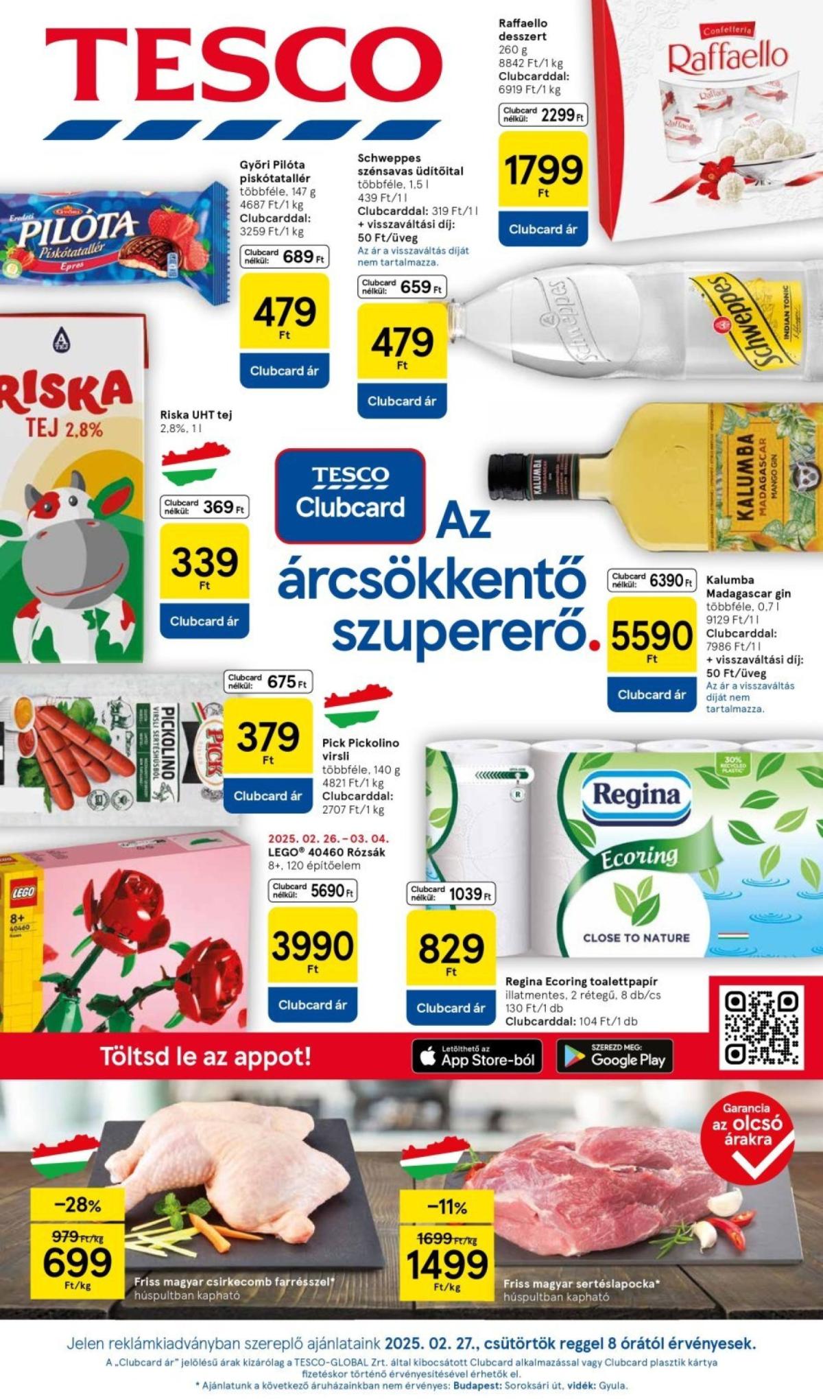 Tesco akciós újság, érvényes 02.27. - 03.05.