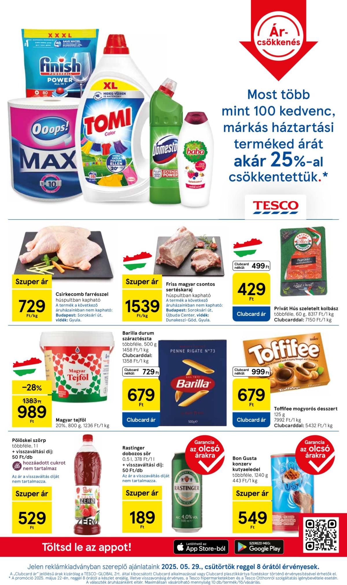 Tesco akciós újság, érvényes 05.29. - 06.04.