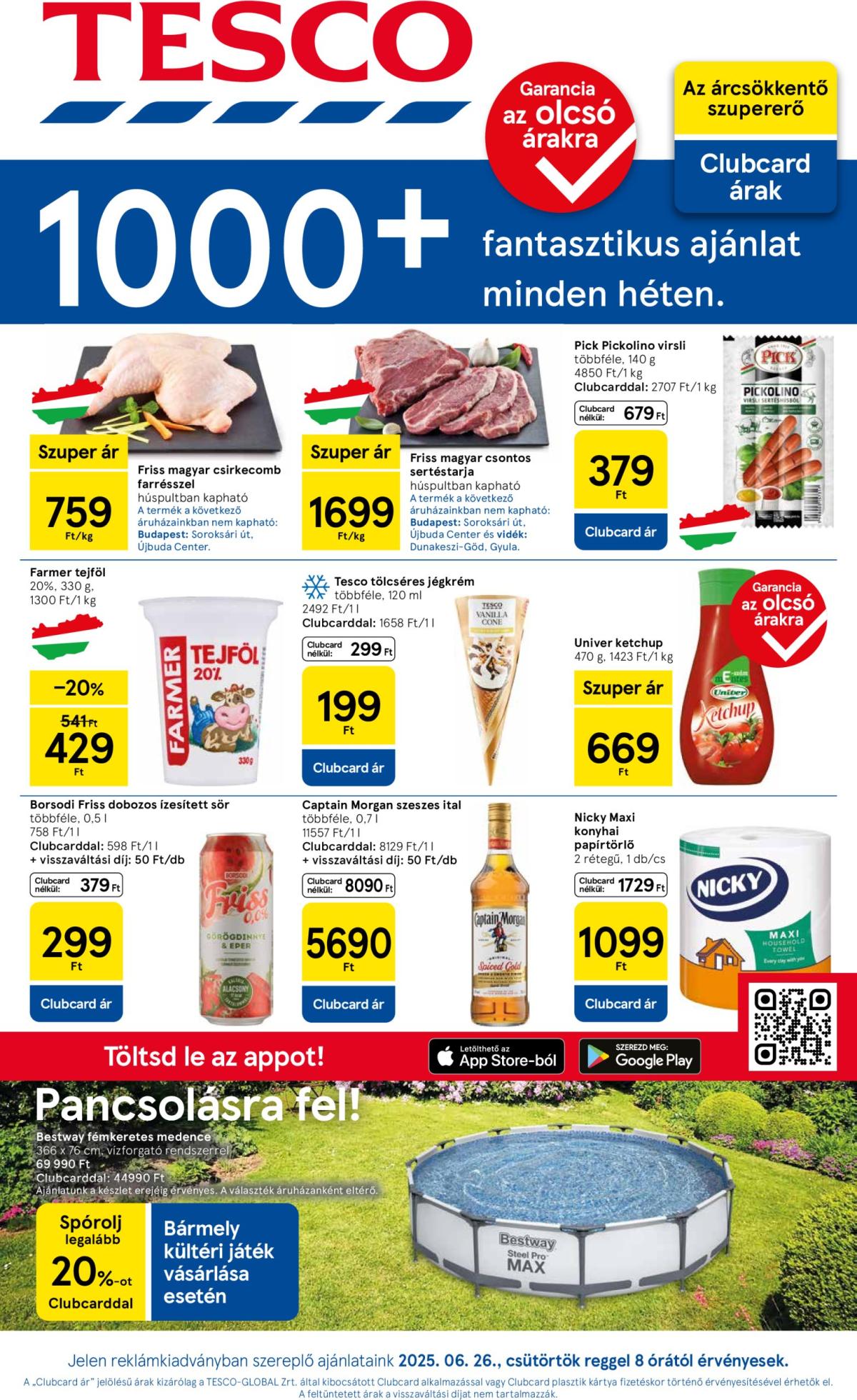 Tesco akciós újság, érvényes 06.26. - 07.02.