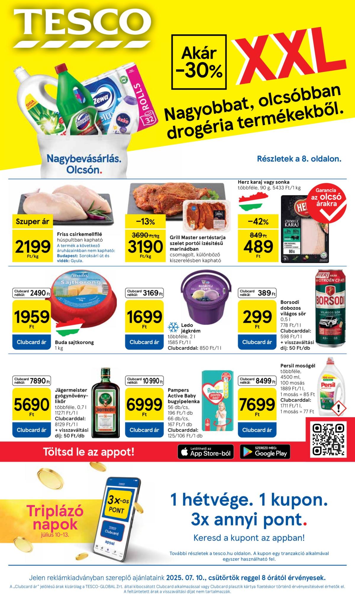 Tesco akciós újság, érvényes 07.10. - 07.16.