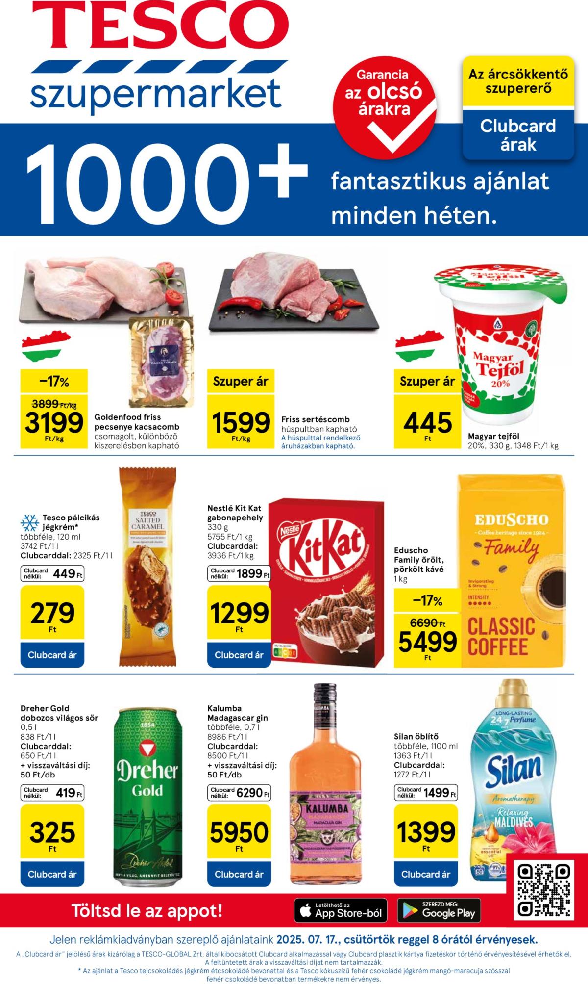 Tesco szupermarket akciós újság, érvényes 07.17. - 07.23.