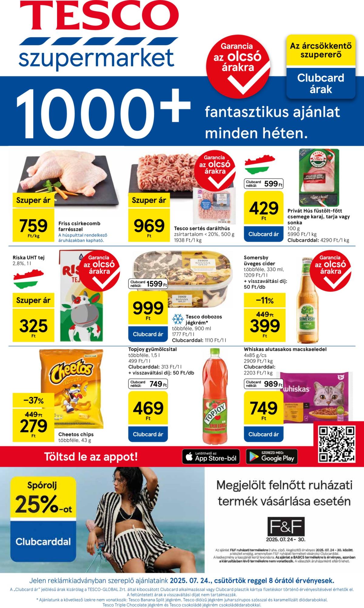 Tesco szupermarket akciós újság, érvényes 07.24. - 07.30.