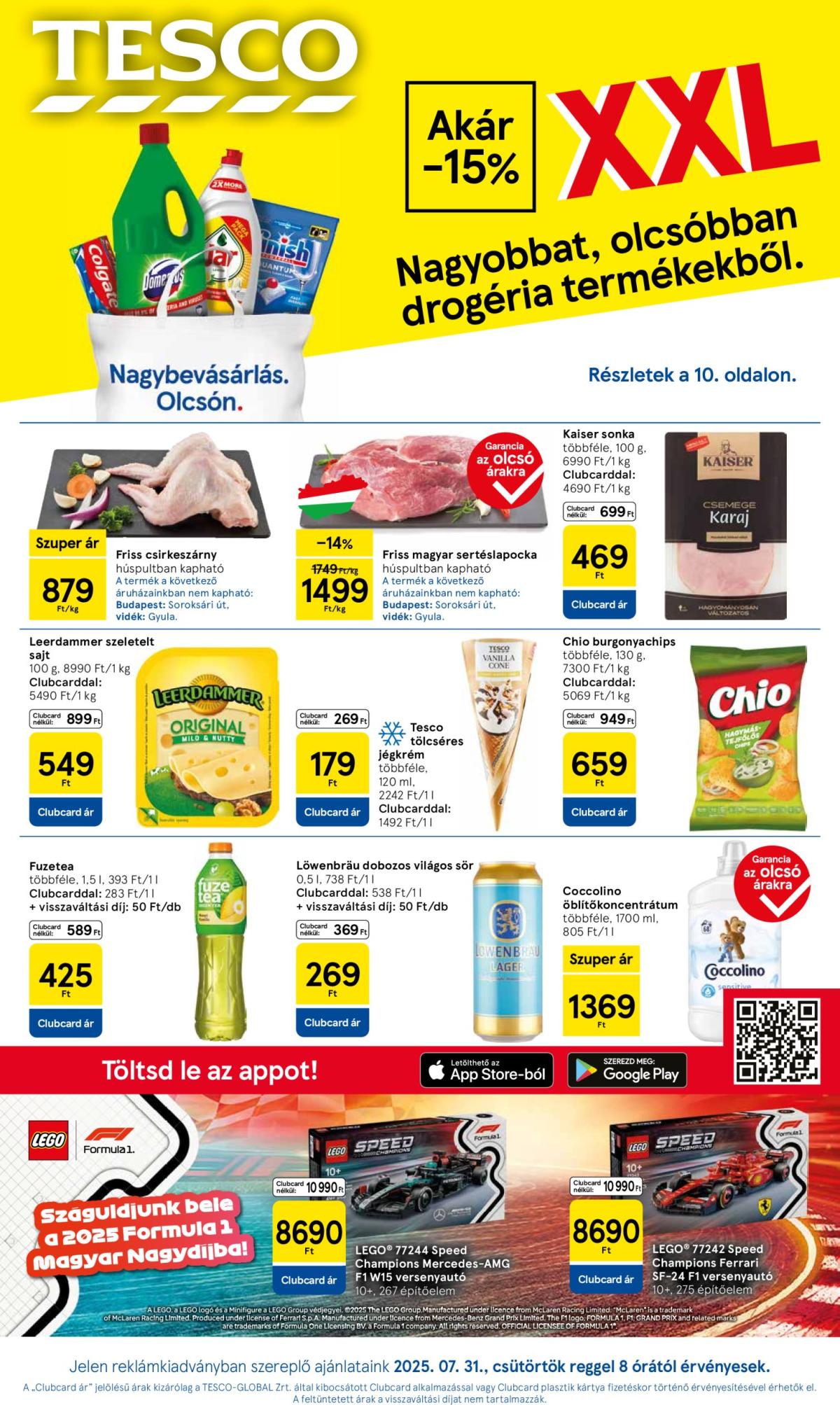 Tesco akciós újság, érvényes 07.31. - 08.06.