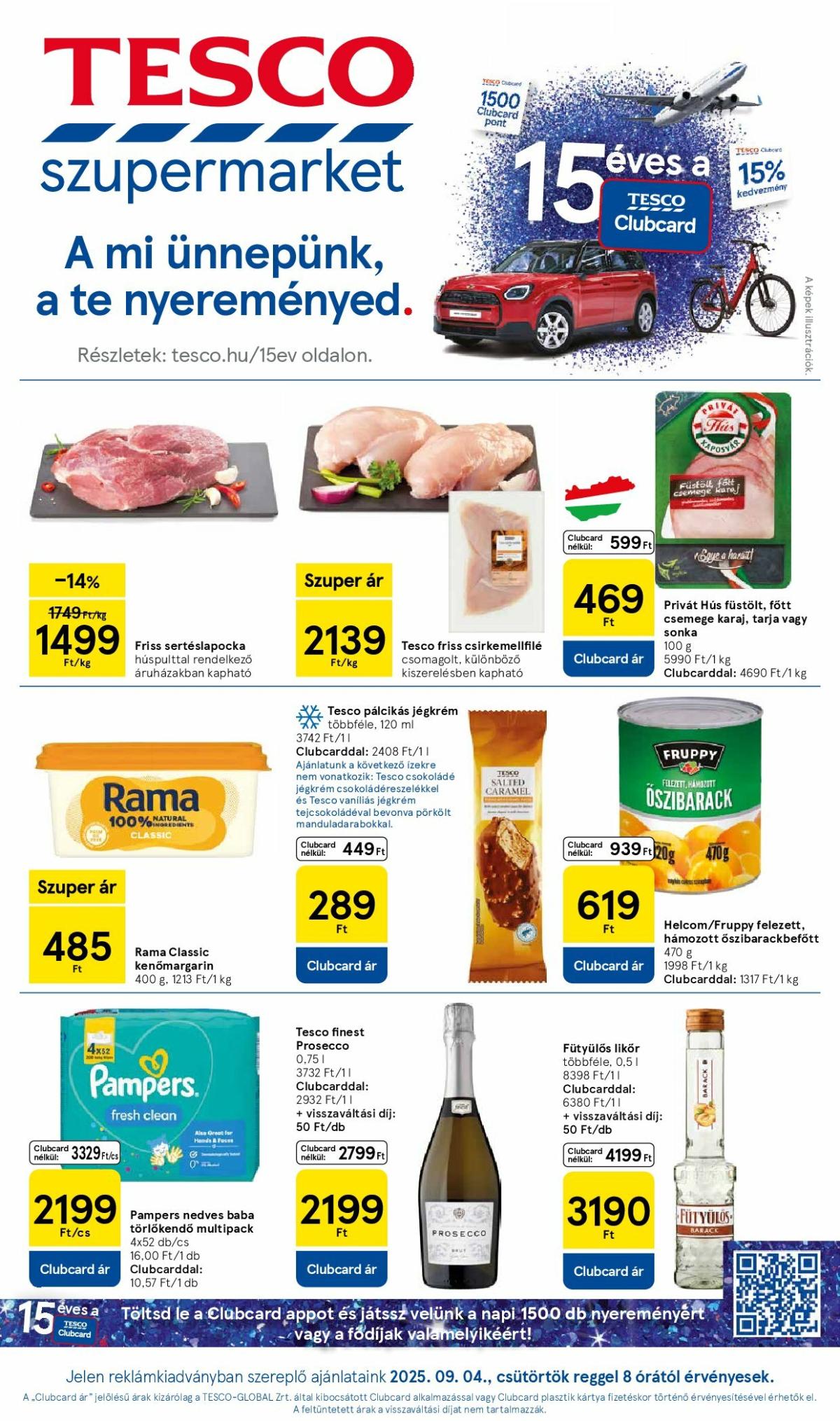 Tesco szupermarket akciós újság, érvényes 09.04. - 09.10.