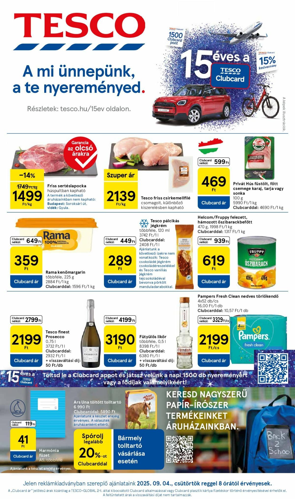 Tesco akciós újság, érvényes 09.04. - 09.10.