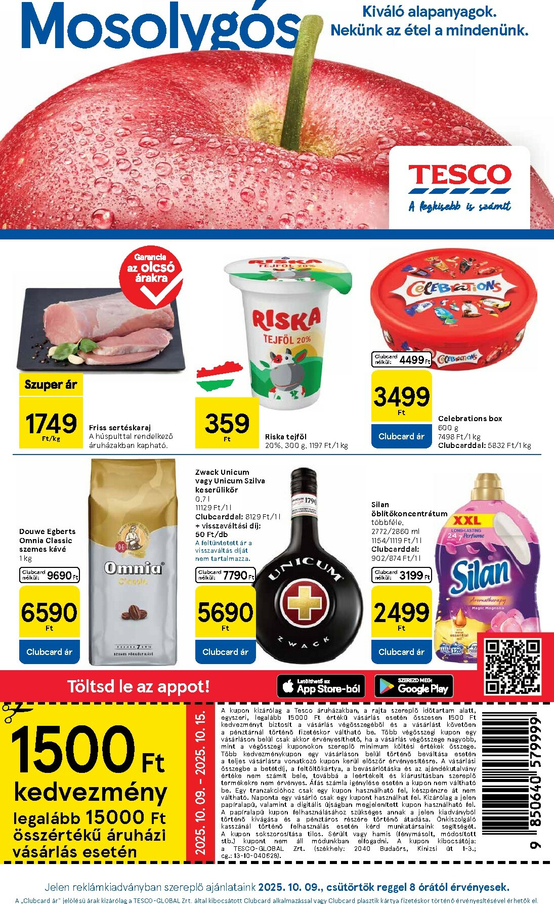 Tesco Szupermarket akciós újság, érvényes 10.09. - 10.15.