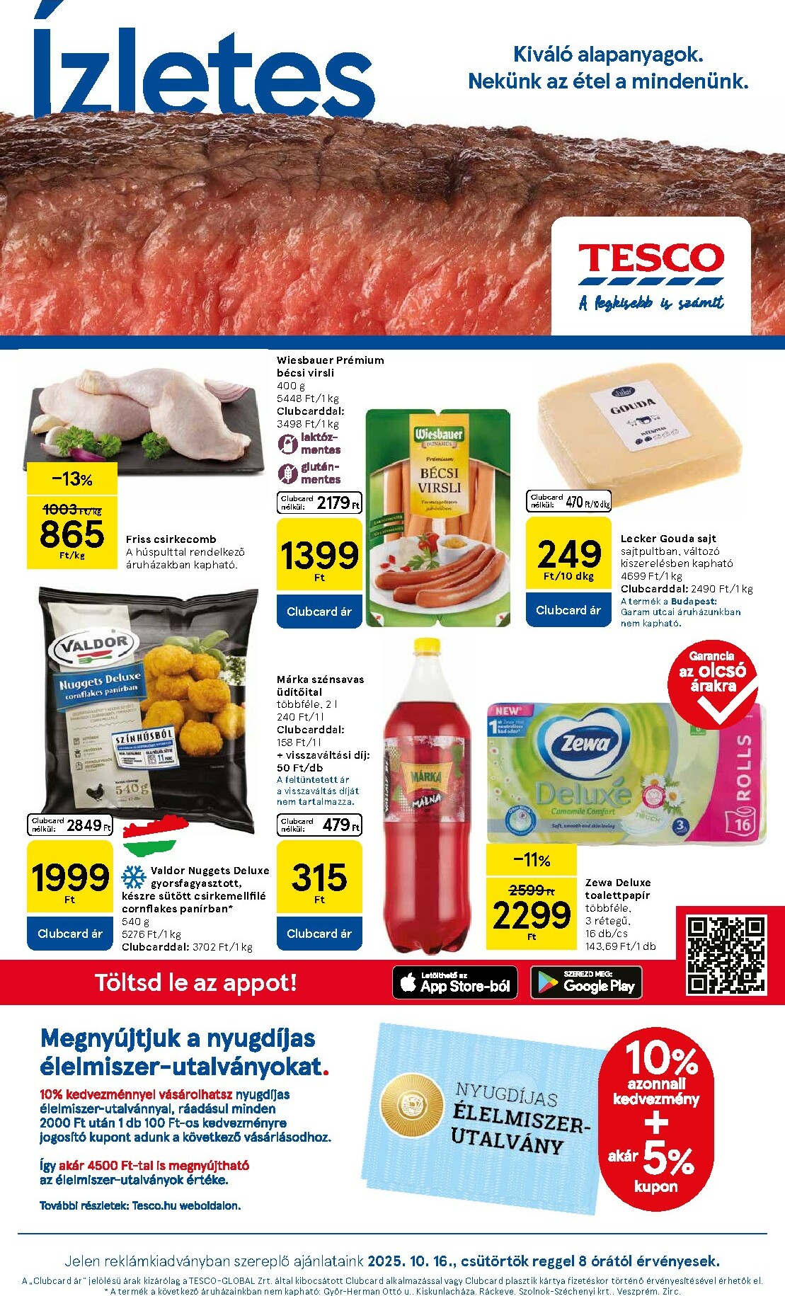 Tesco Szupermarket akciós újság, érvényes 10.16. - 10.22.