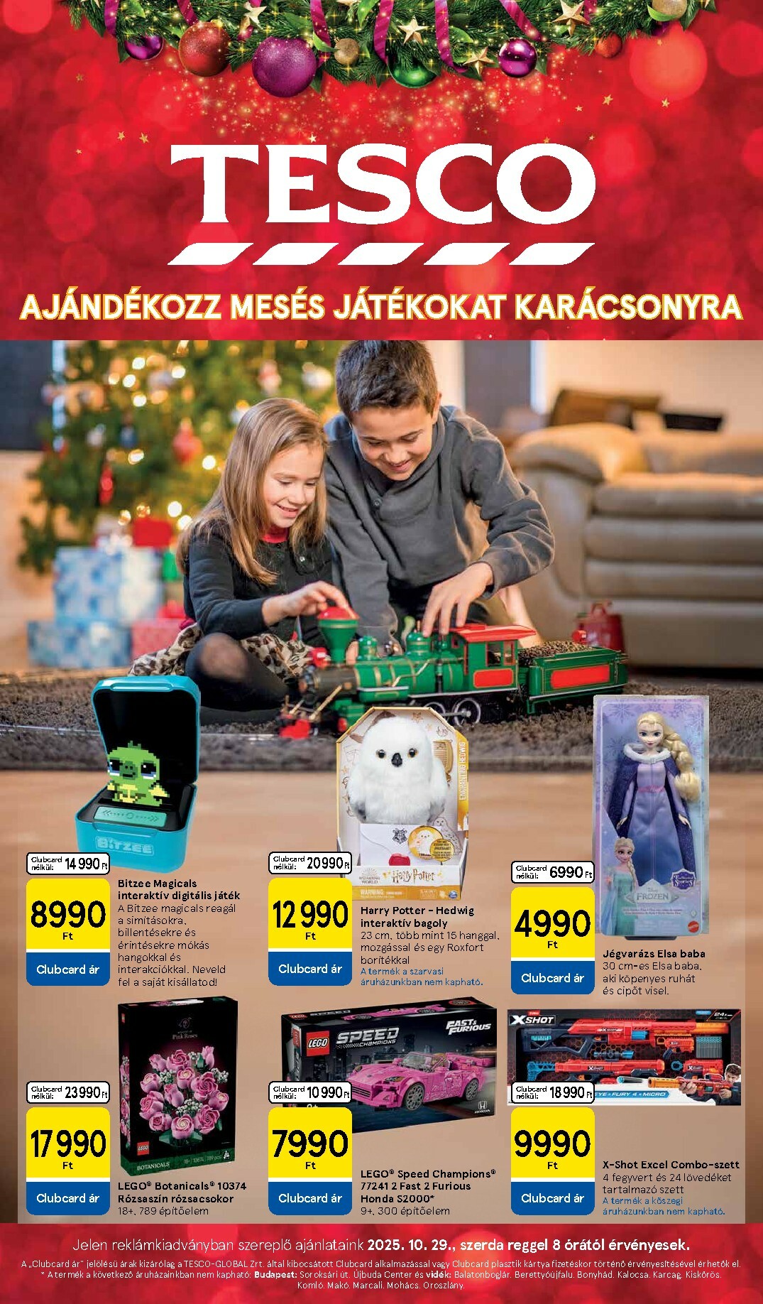 Tesco - Karácsonyi ajándékok akciós újság, érvényes 10.29. - 11.18.