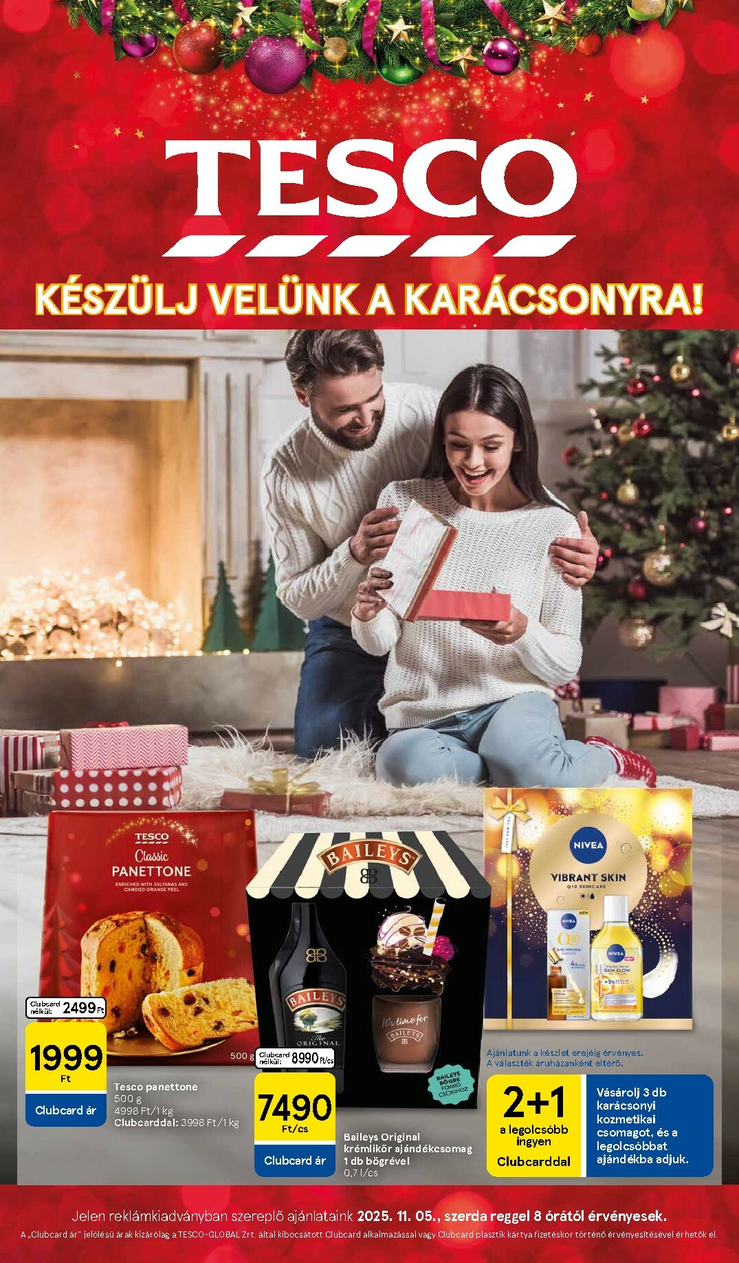 Tesco - Karácsonyi ajándékok akciós újság, érvényes 11.05. - 11.25.