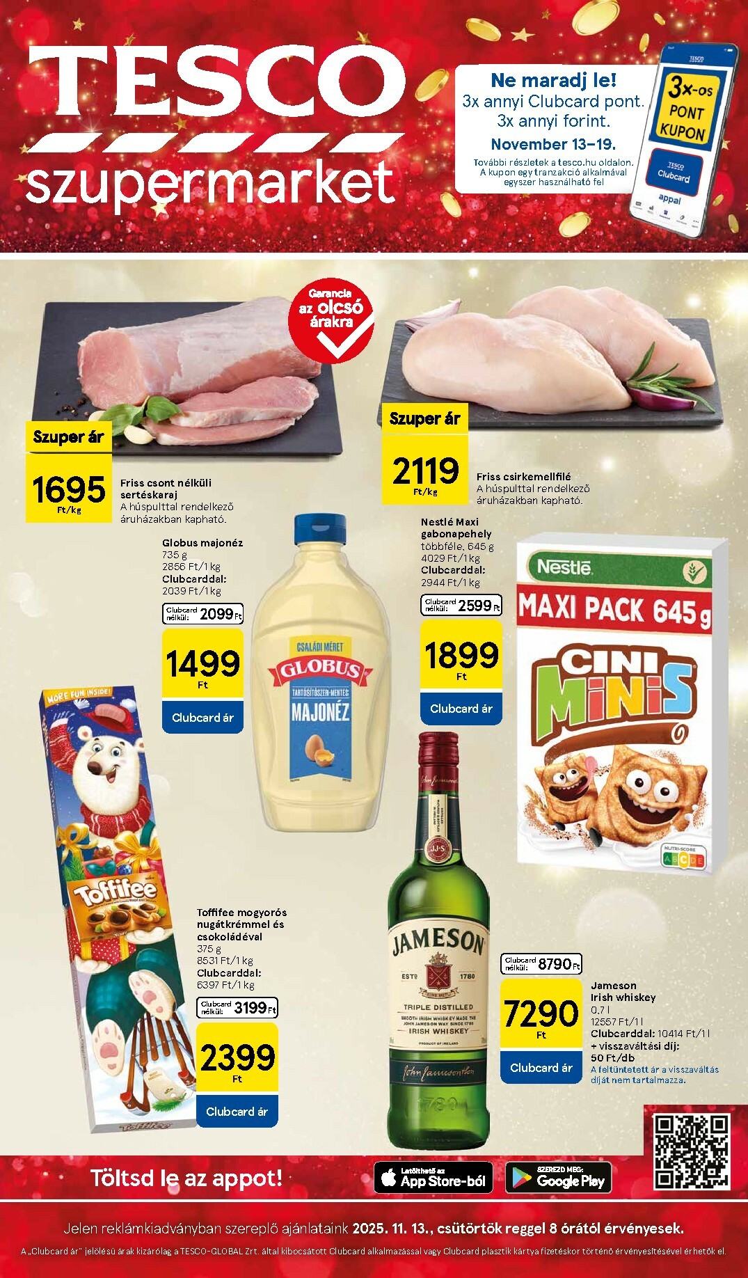 Tesco szupermarket akciós újság, érvényes 11.13. - 11.19.