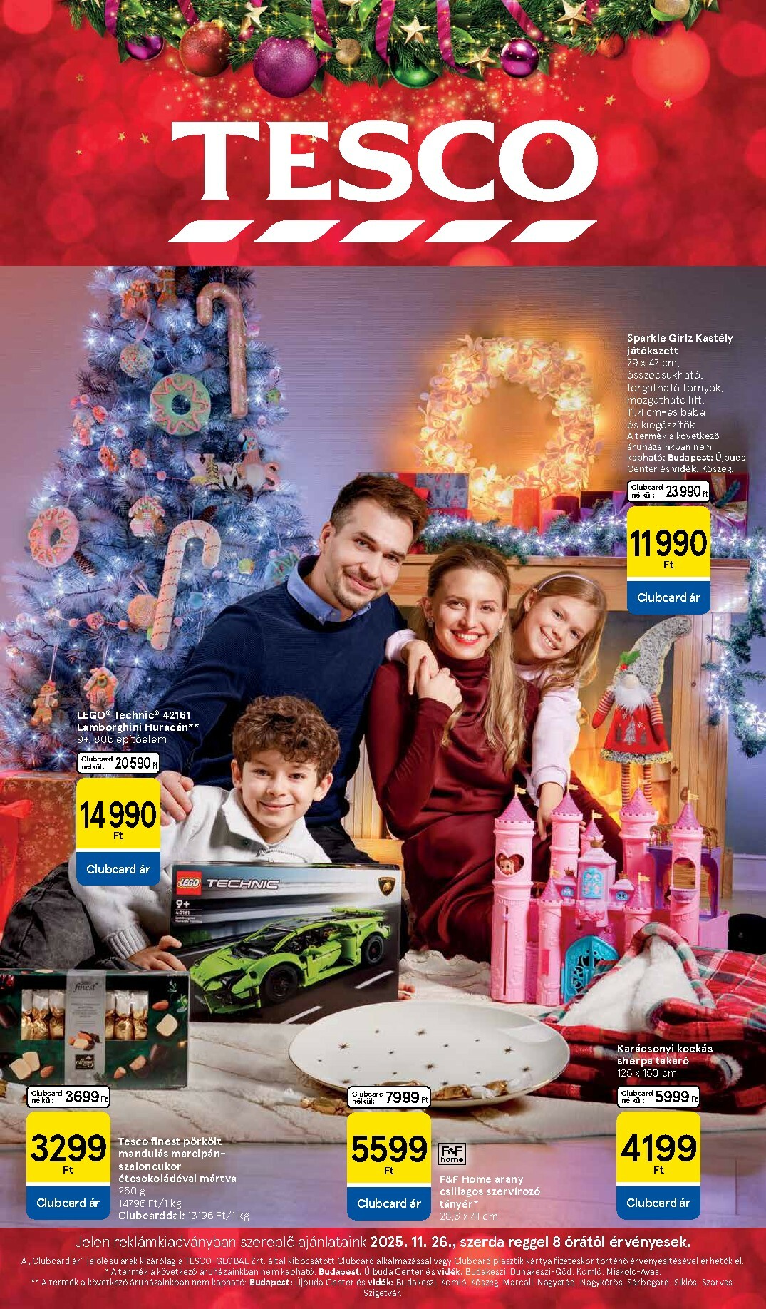 Tesco - Karácsonyi katalógus akciós újság, érvényes 11.26. - 12.24.