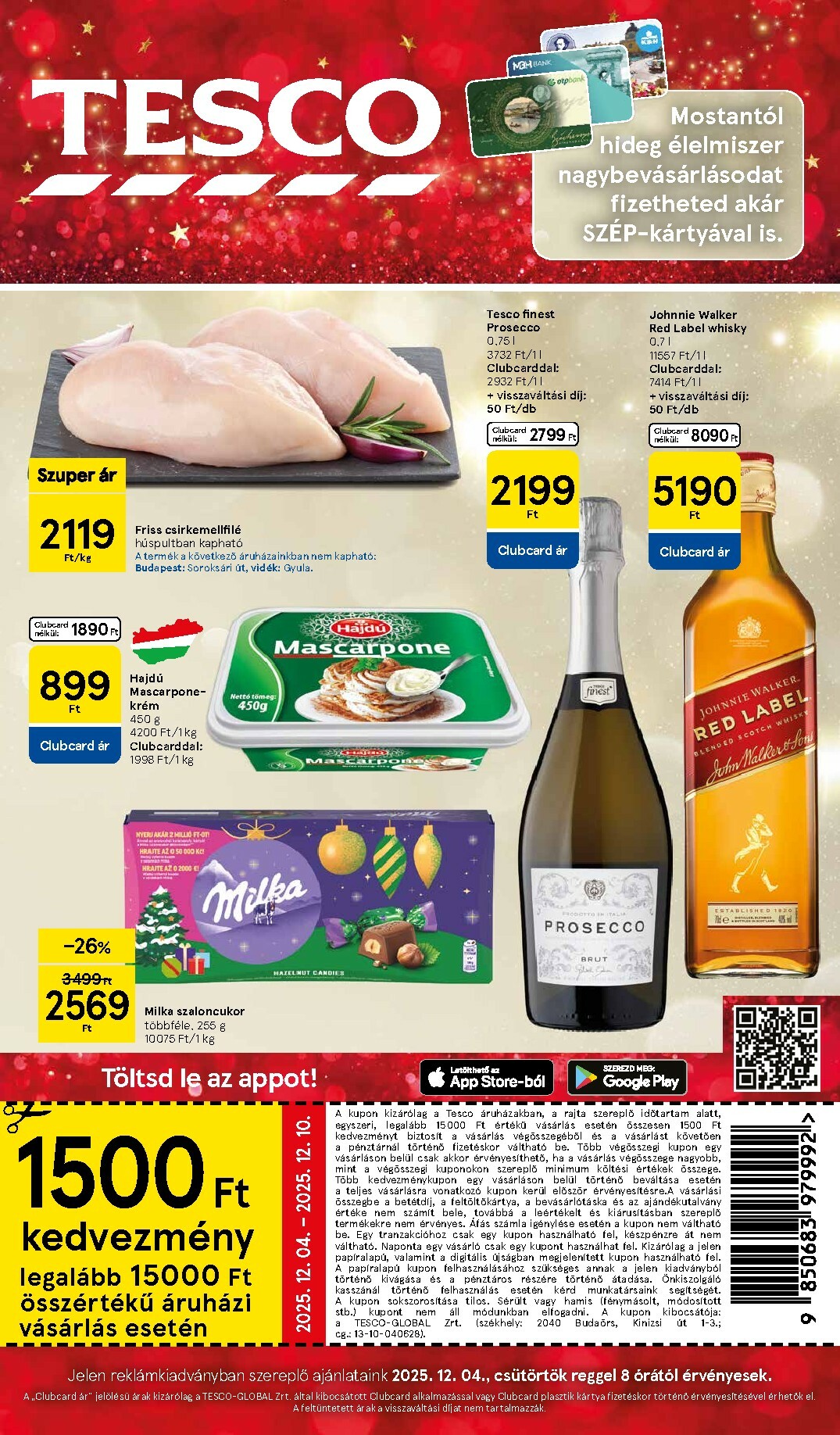 Tesco akciós újság, érvényes 12.04. - 12.10.