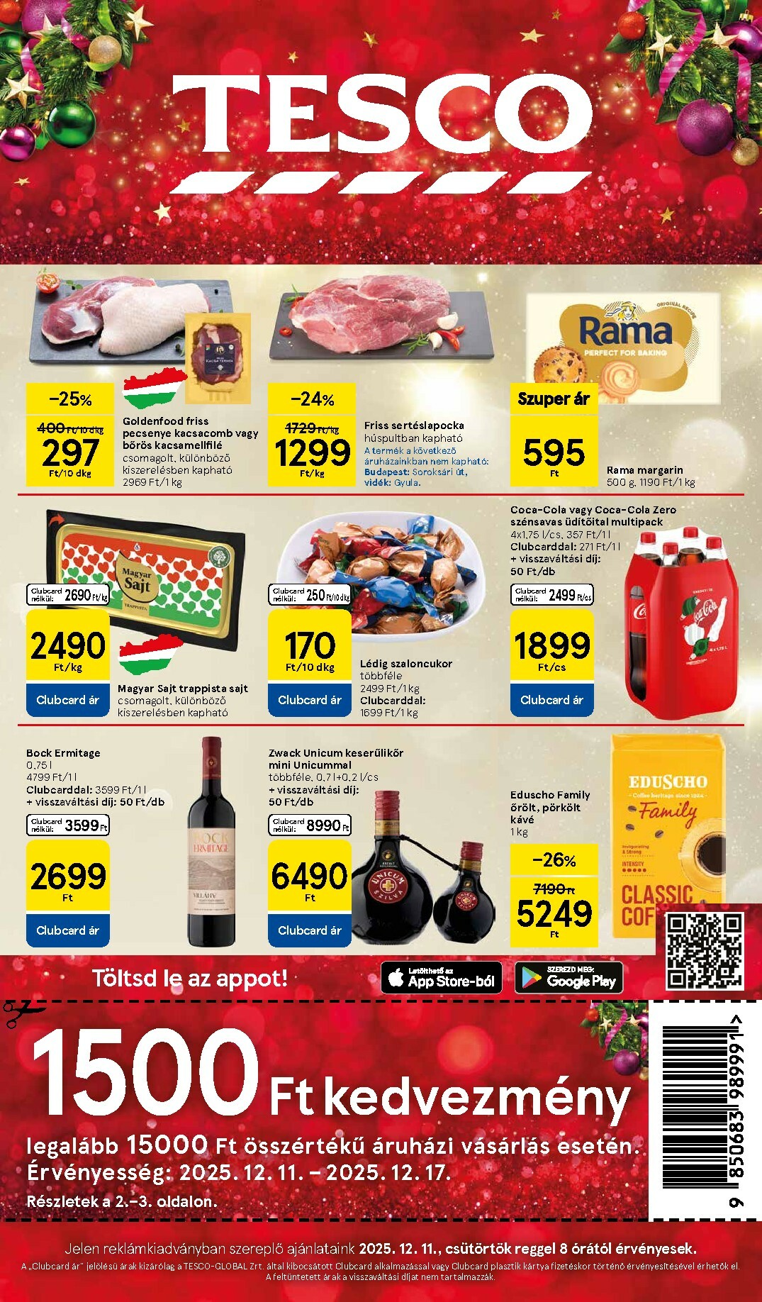 Tesco akciós újság, érvényes 12.11. - 12.17.