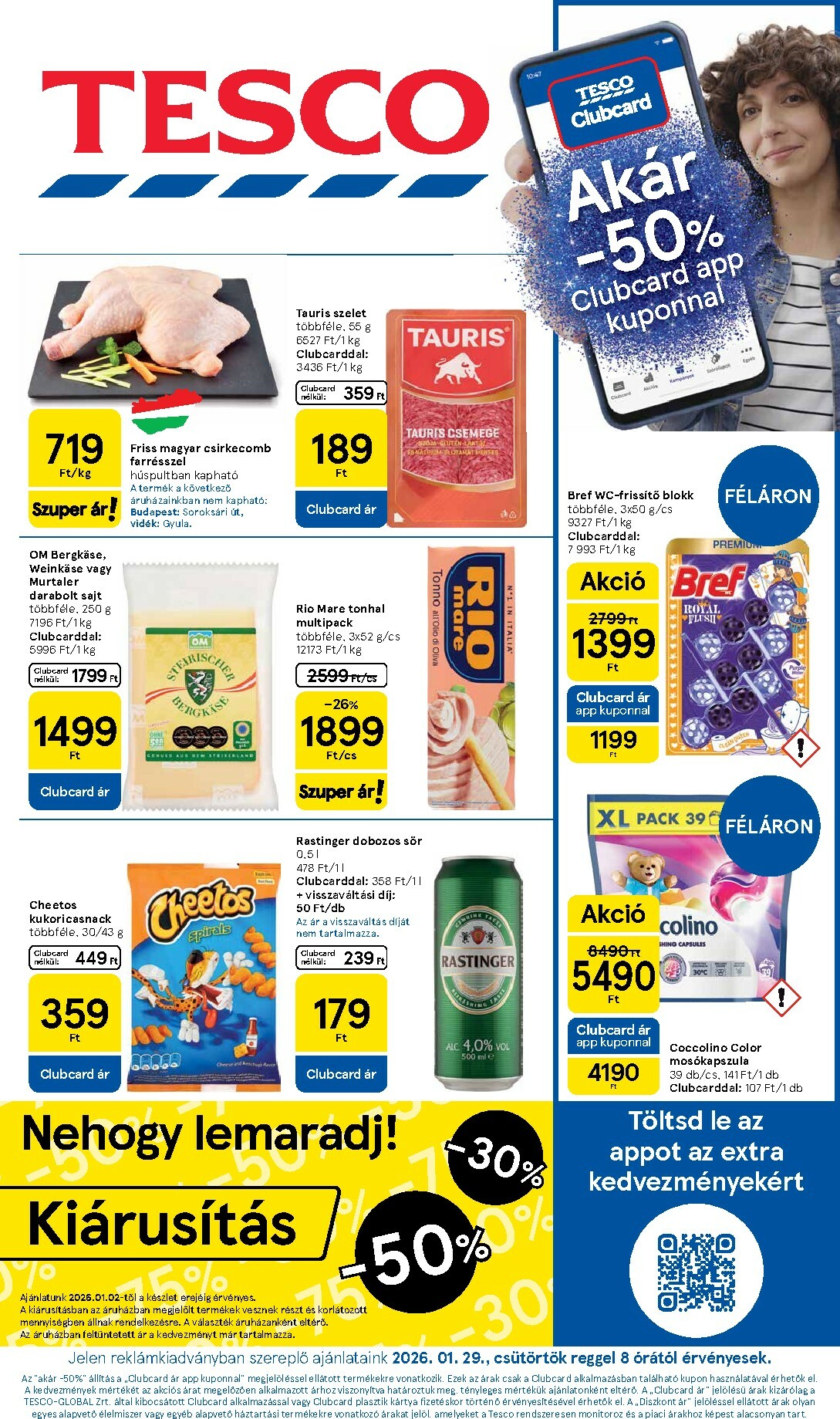 Tesco akciós újság, érvényes 01.29. - 02.04.