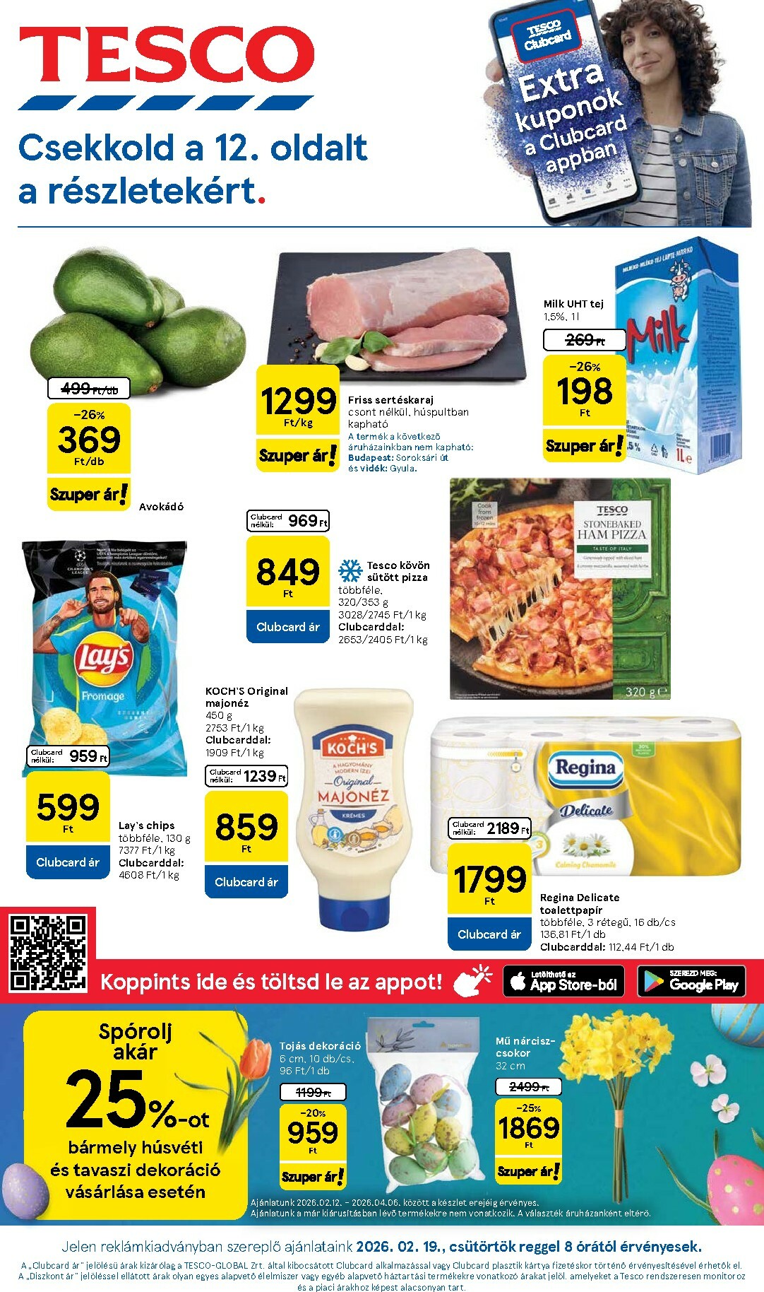 Tesco akciós újság, érvényes 2026.02.19. - 2026.02.25.