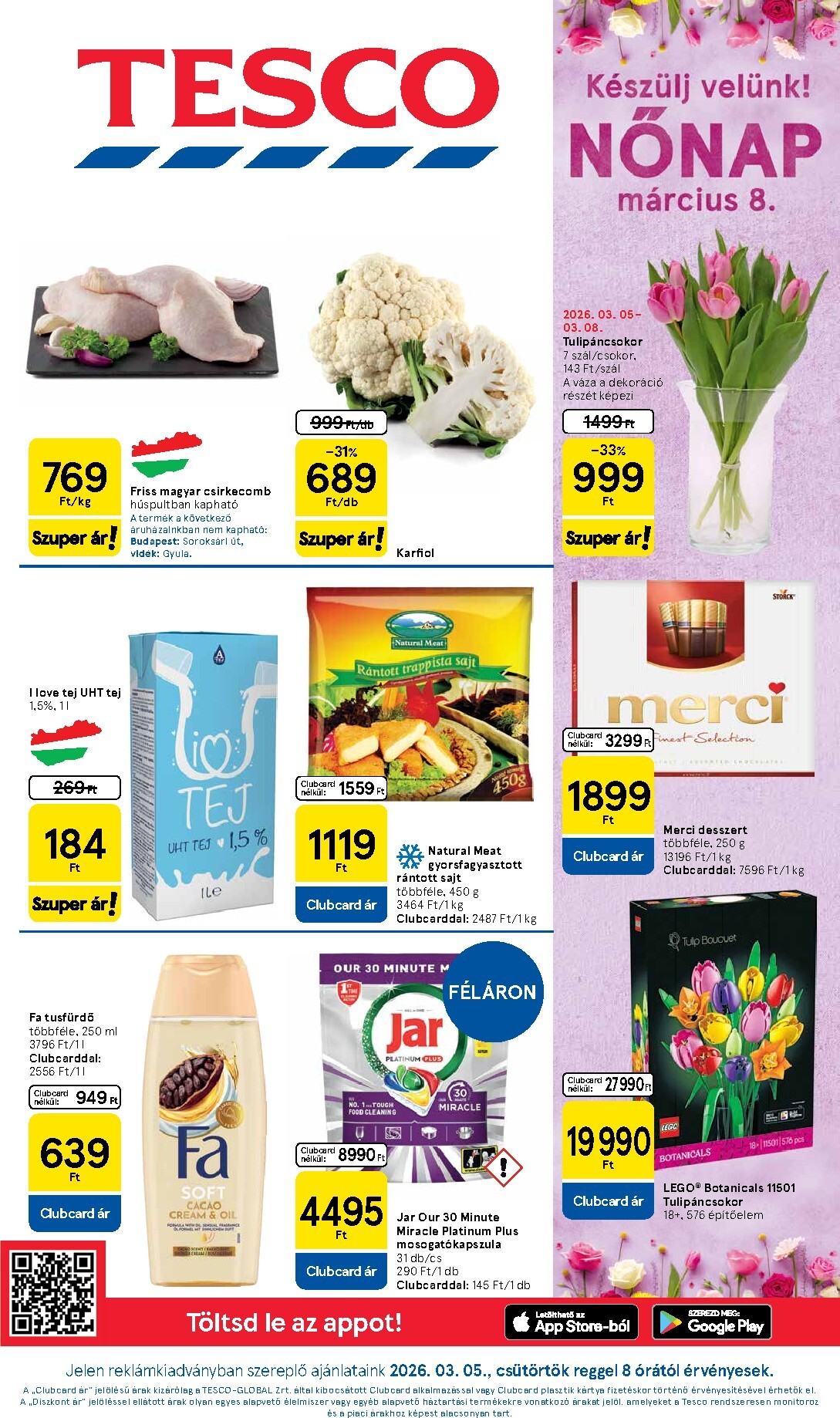 Tesco akciós újság, érvényes 2026.03.05. - 2026.03.11.