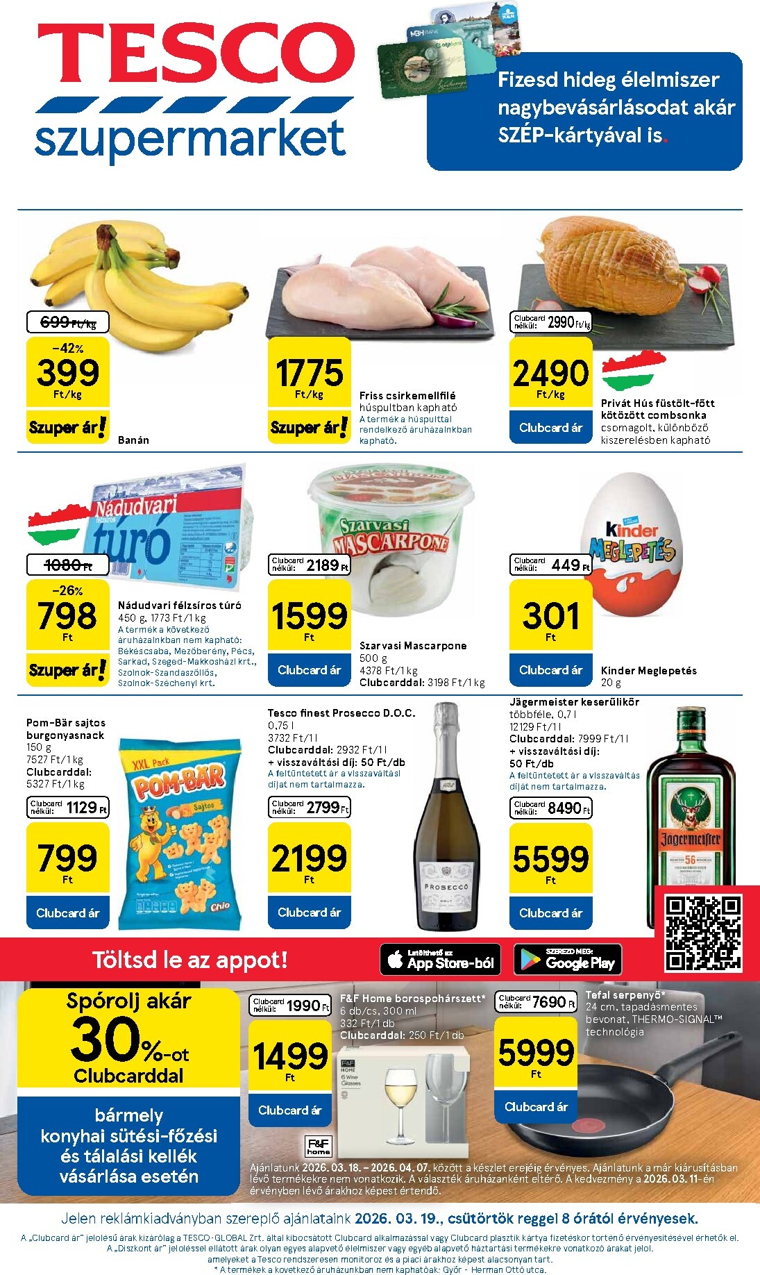 Tesco szupermarket akciós újság, érvényes 2026.03.19. - 2026.03.25.