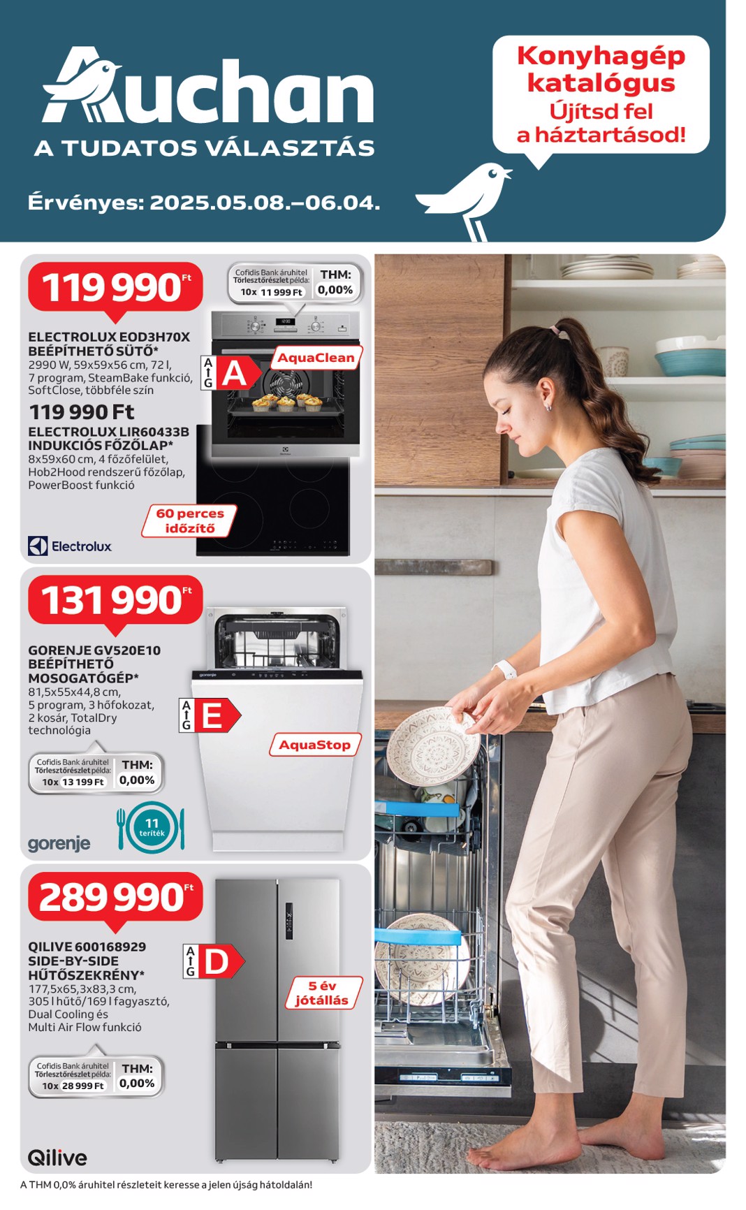 Auchan - Beépíthető gépeink akciós újság, érvényes 05.08. - 06.04.