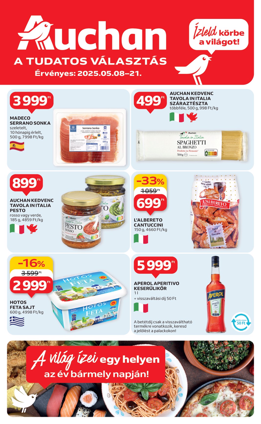 Auchan - Nemzetközi konyha ajánlataink akciós újság, érvényes 05.08. - 05.21.