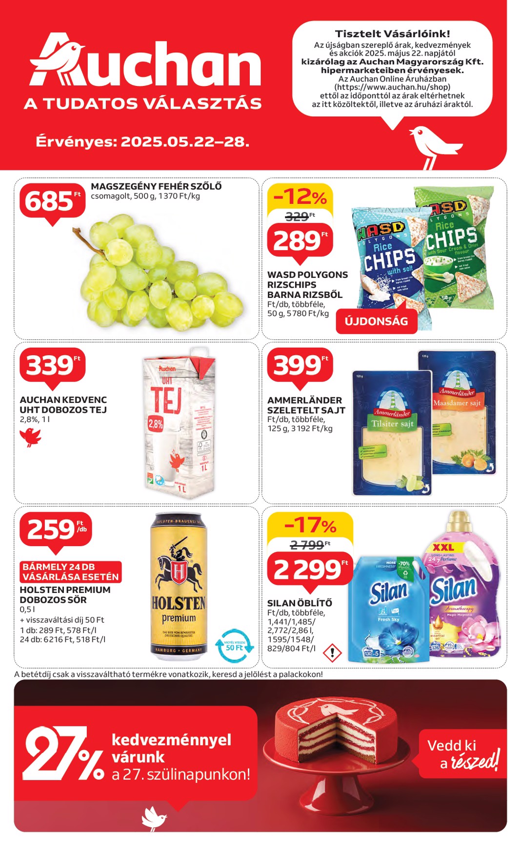 Auchan akciós újság, érvényes 05.22. - 05.28.