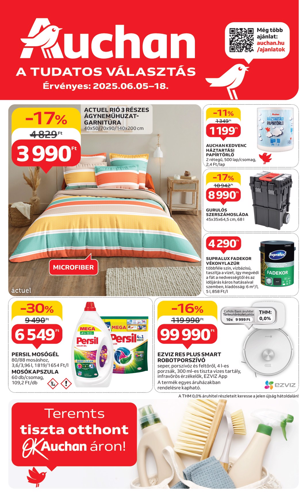 Auchan - Nyári fehér hetek - Hipermarket akciós újság, érvényes 06.05. - 06.18.