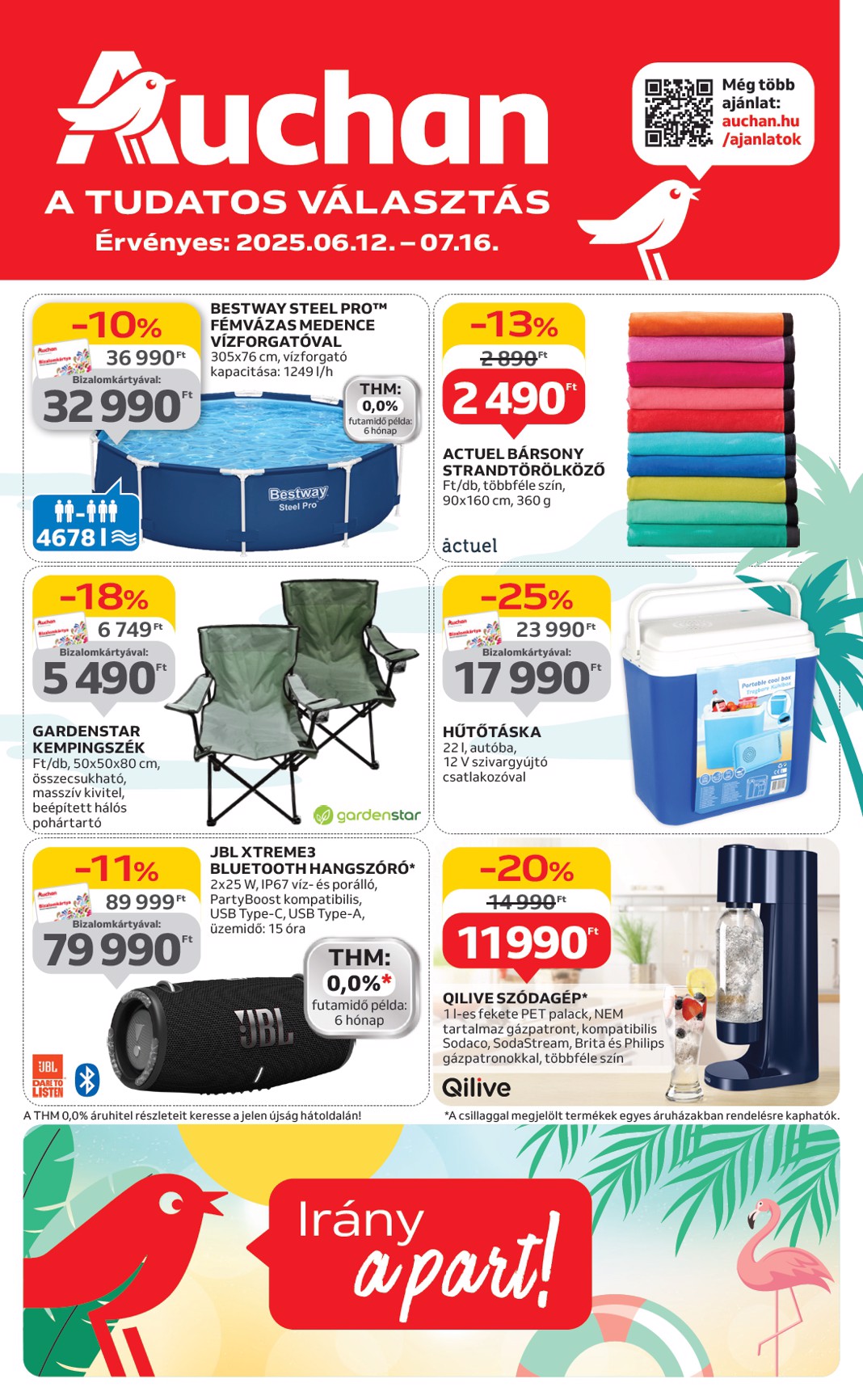 Auchan - Nyárkezdő ajánlataink akciós újság, érvényes 06.12. - 07.16.