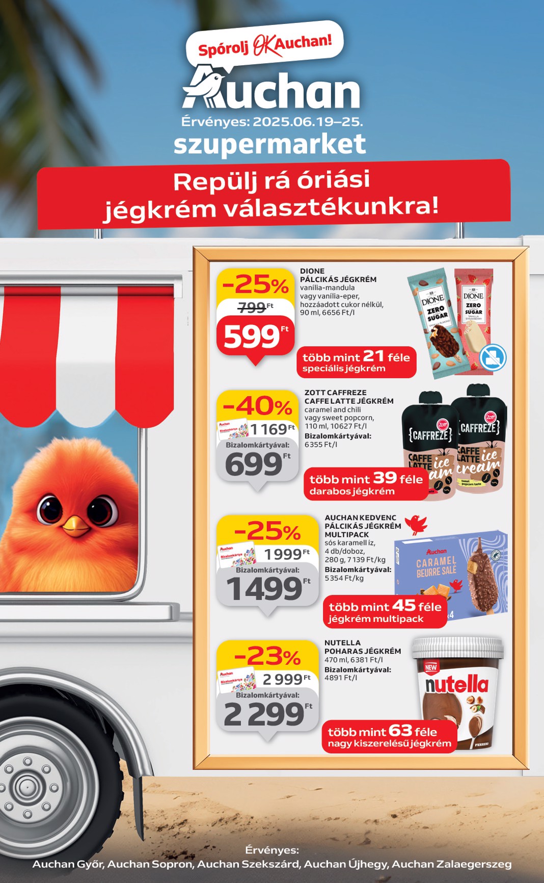 Auchan szupermarket akciós újság, érvényes 06.19. - 06.25.