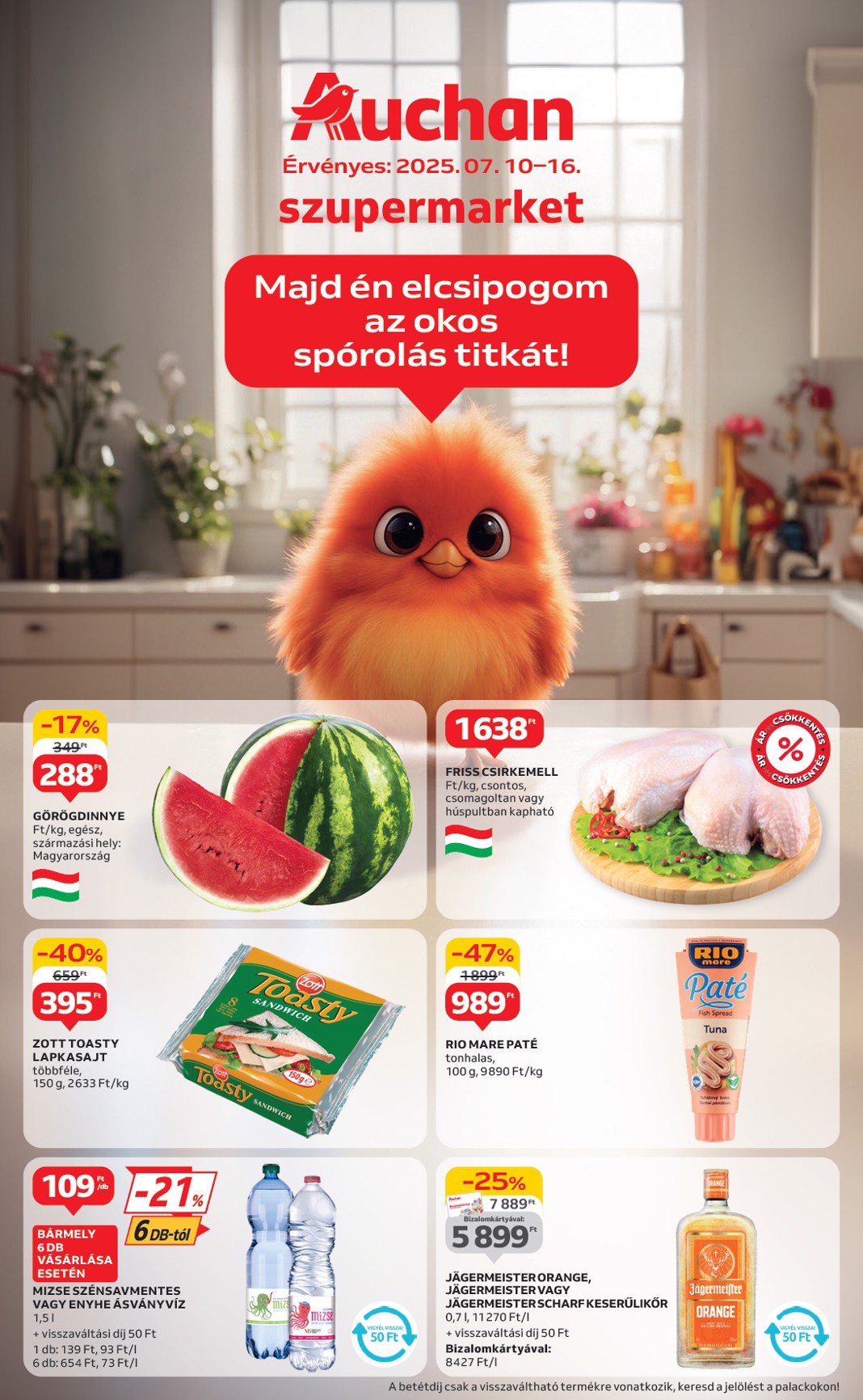 Auchan szupermarket akciós újság, érvényes 07.10. - 07.16.
