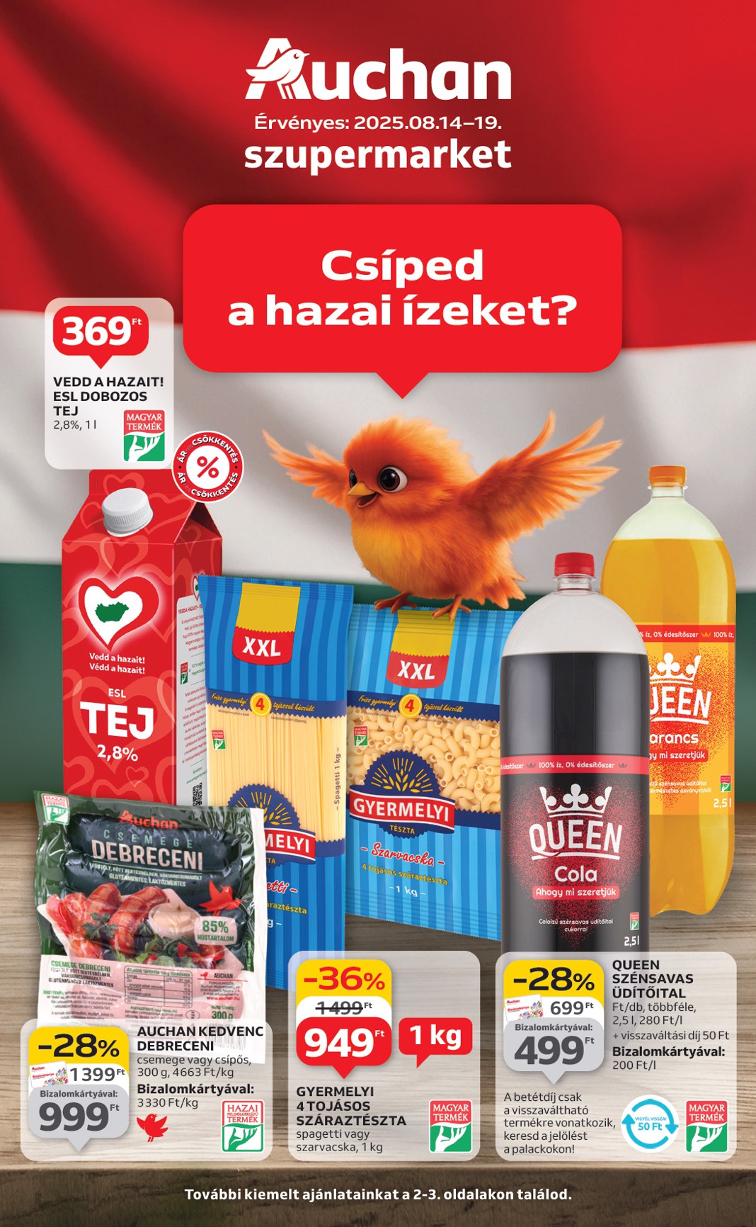 Auchan szupermarket akciós újság, érvényes 08.14. - 08.19.