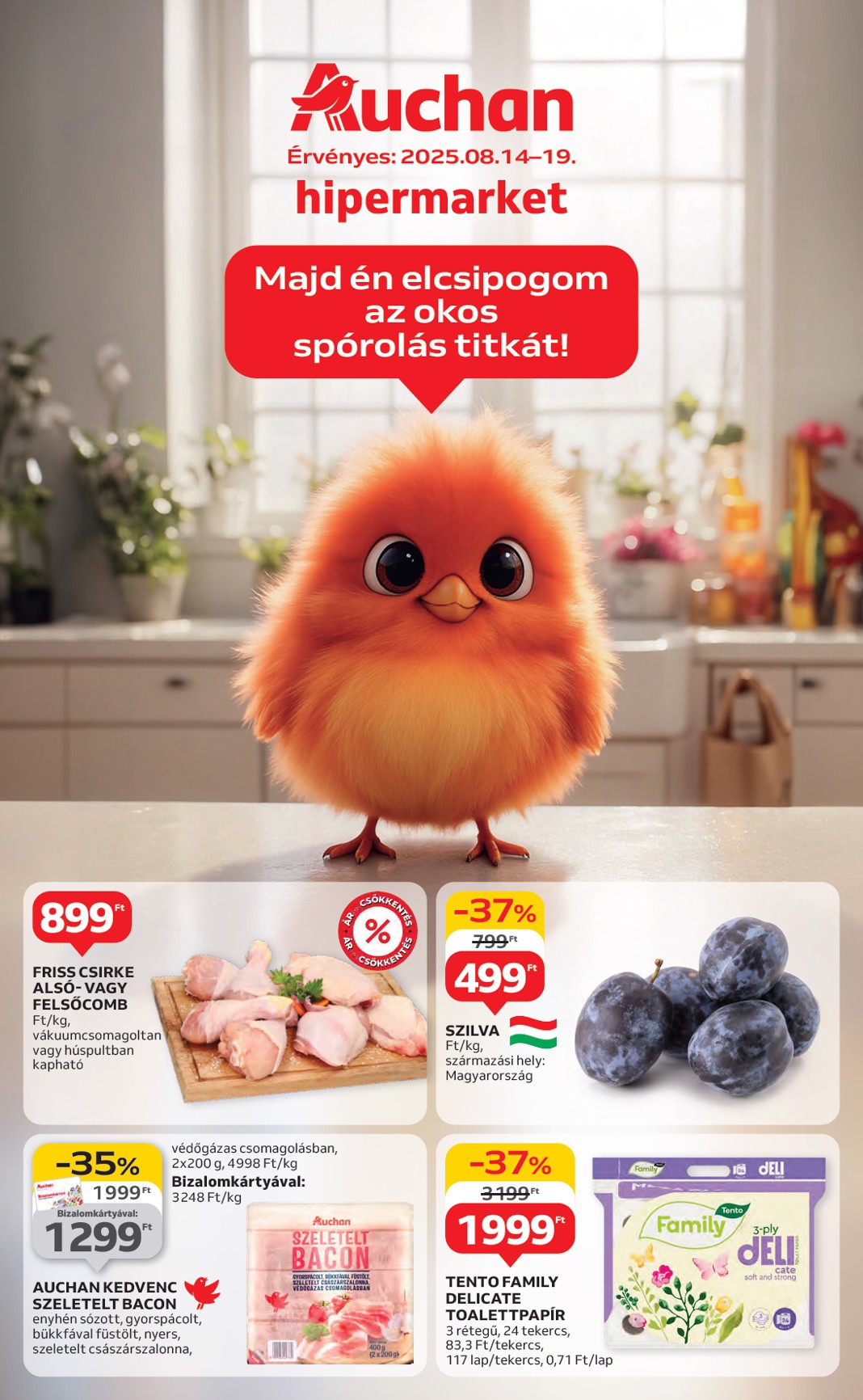 Auchan Hipermarket akciós újság, érvényes 08.14. - 08.19.