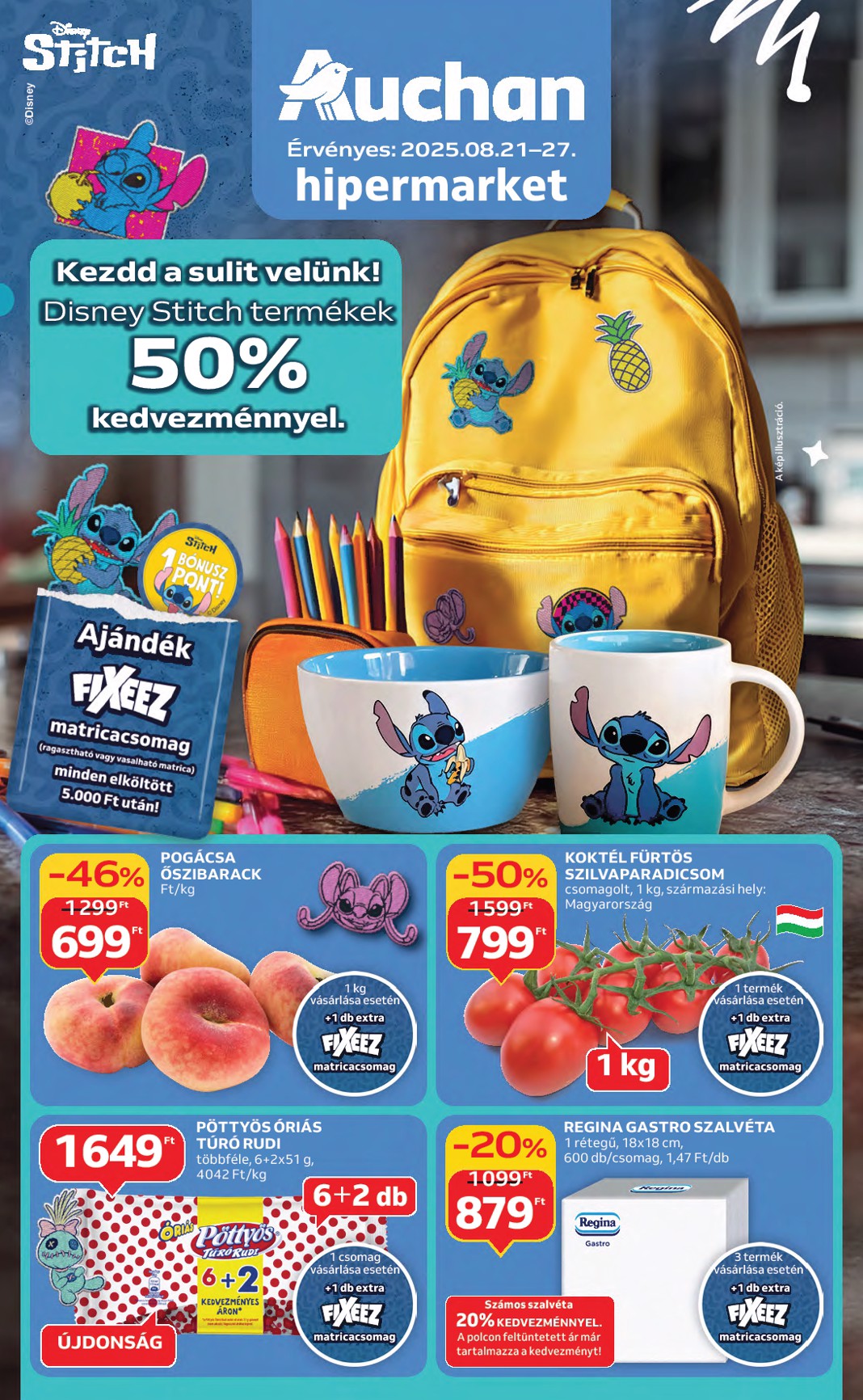 Auchan Hipermarket akciós újság, érvényes 08.21. - 08.27.