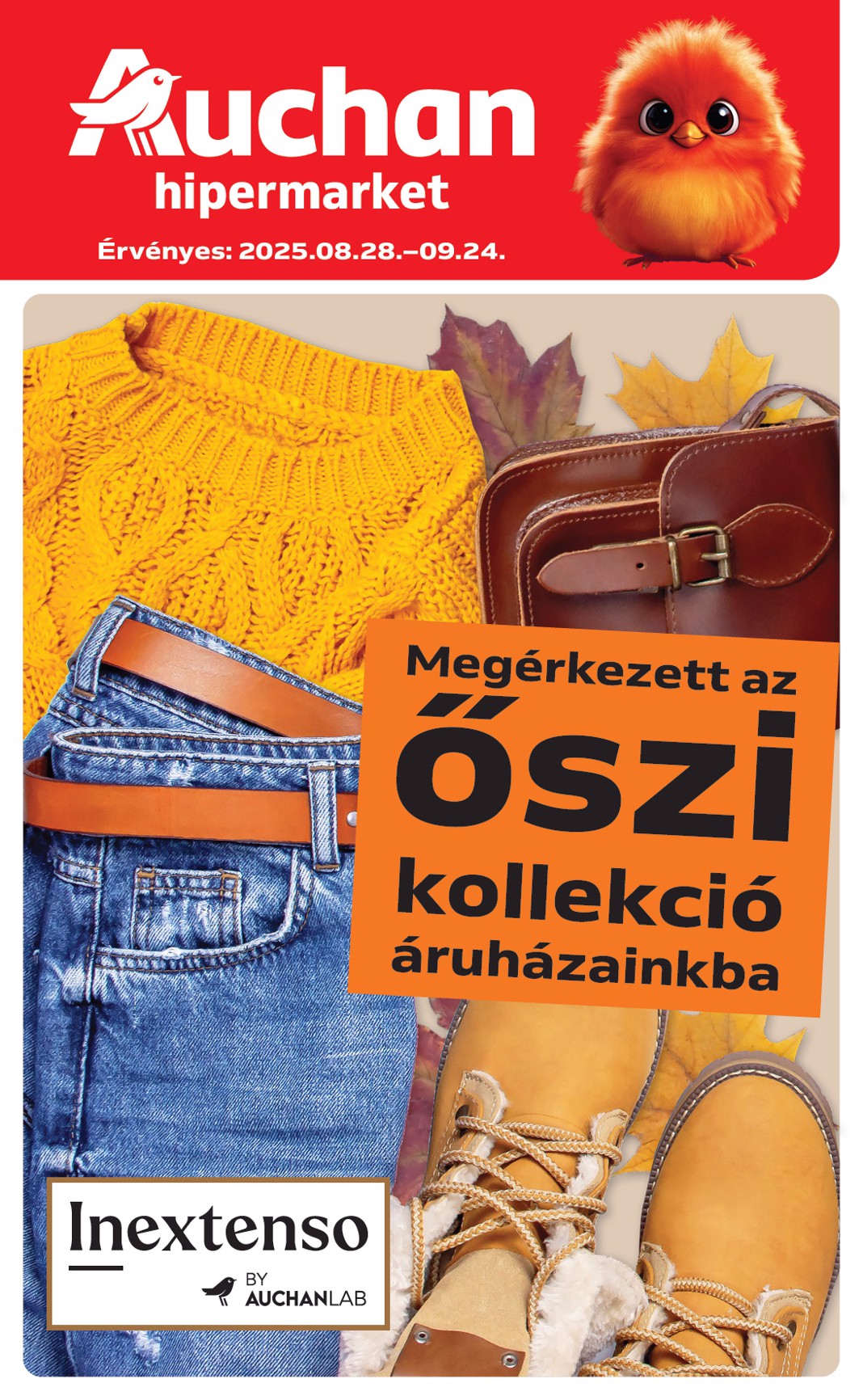 Auchan Hipermarket - Textil ajánlataink akciós újság, érvényes 08.28. - 09.24.