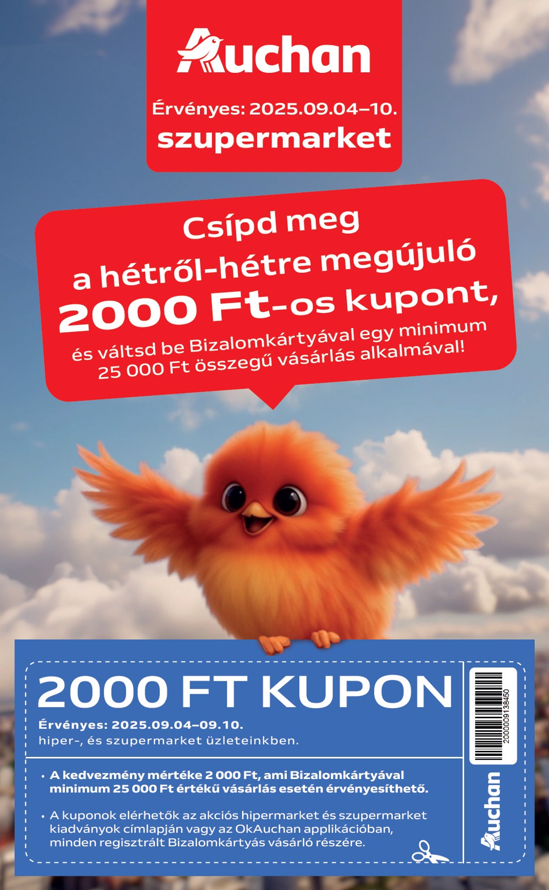 Auchan Szupermarket akciós újság, érvényes 09.04. - 09.10.