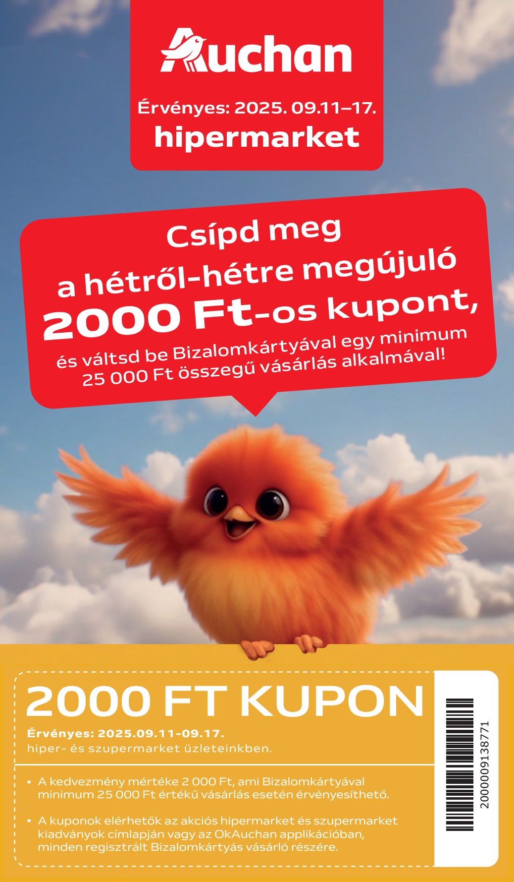 Auchan Hipermarket akciós újság, érvényes 09.11. - 09.17.