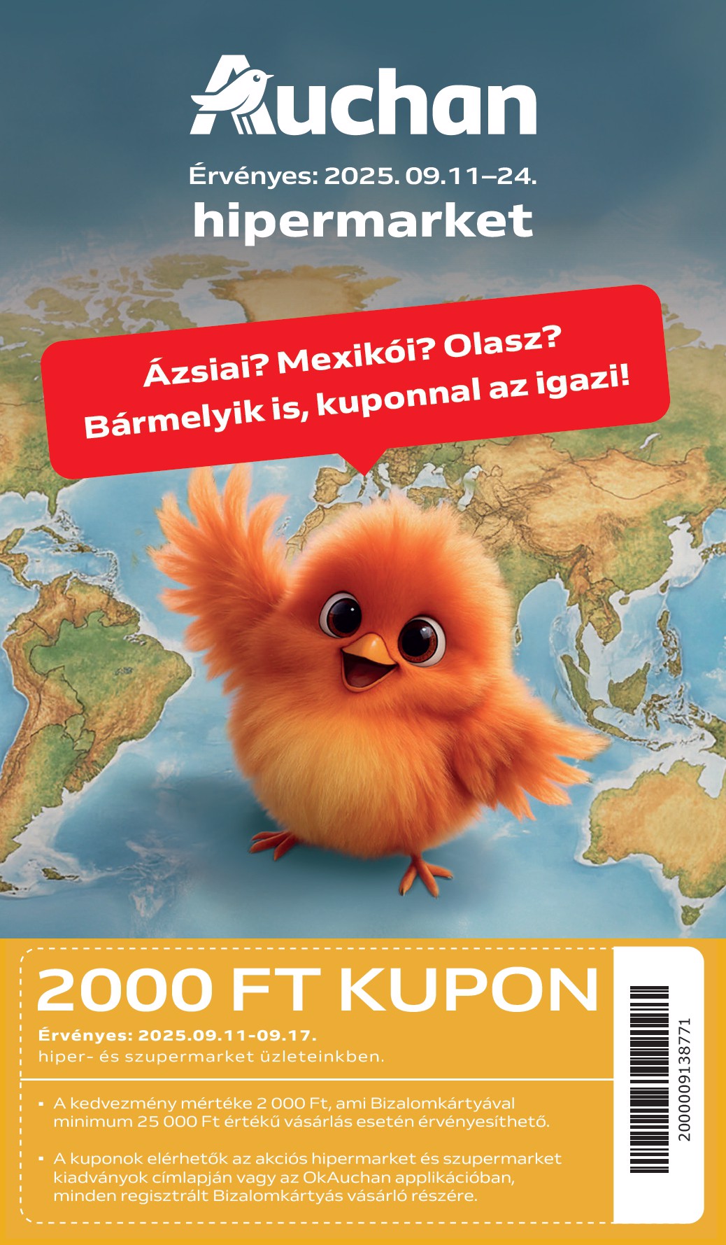 Auchan - Hipermarket nemzetközi konyha ajánlataink akciós újság, érvényes 09.11. - 09.24.