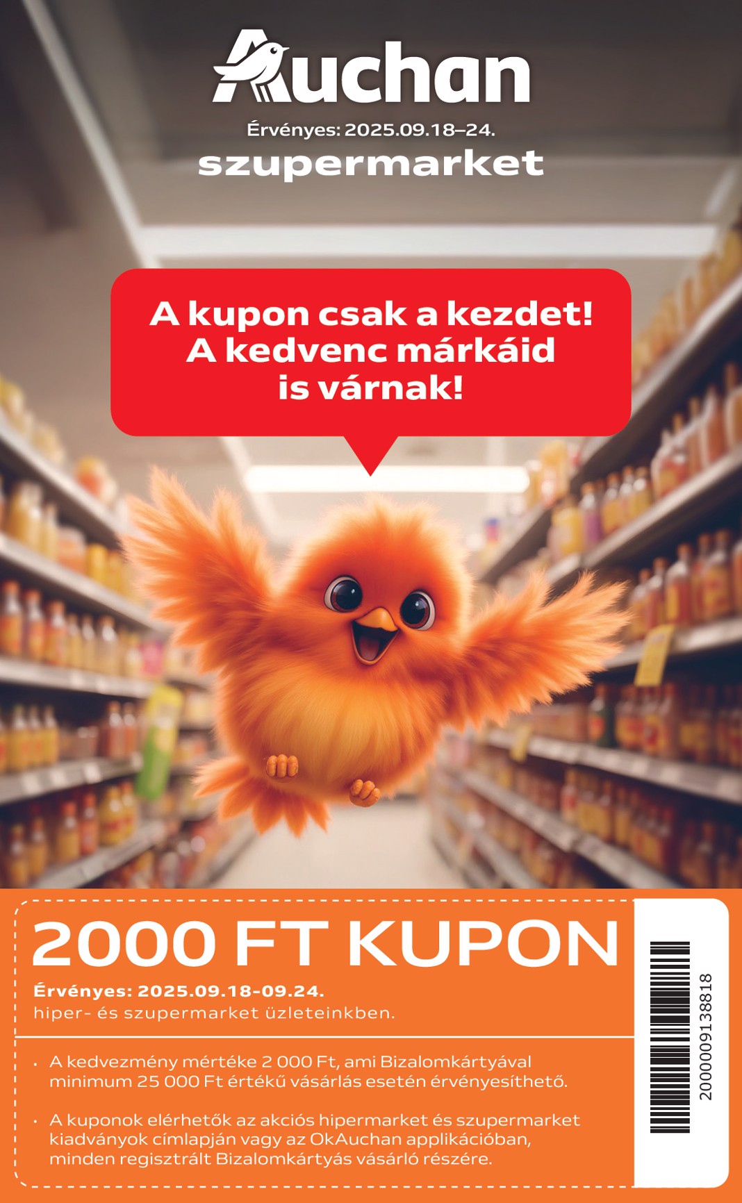 Auchan szupermarket akciós újság, érvényes 09.18. - 09.24.
