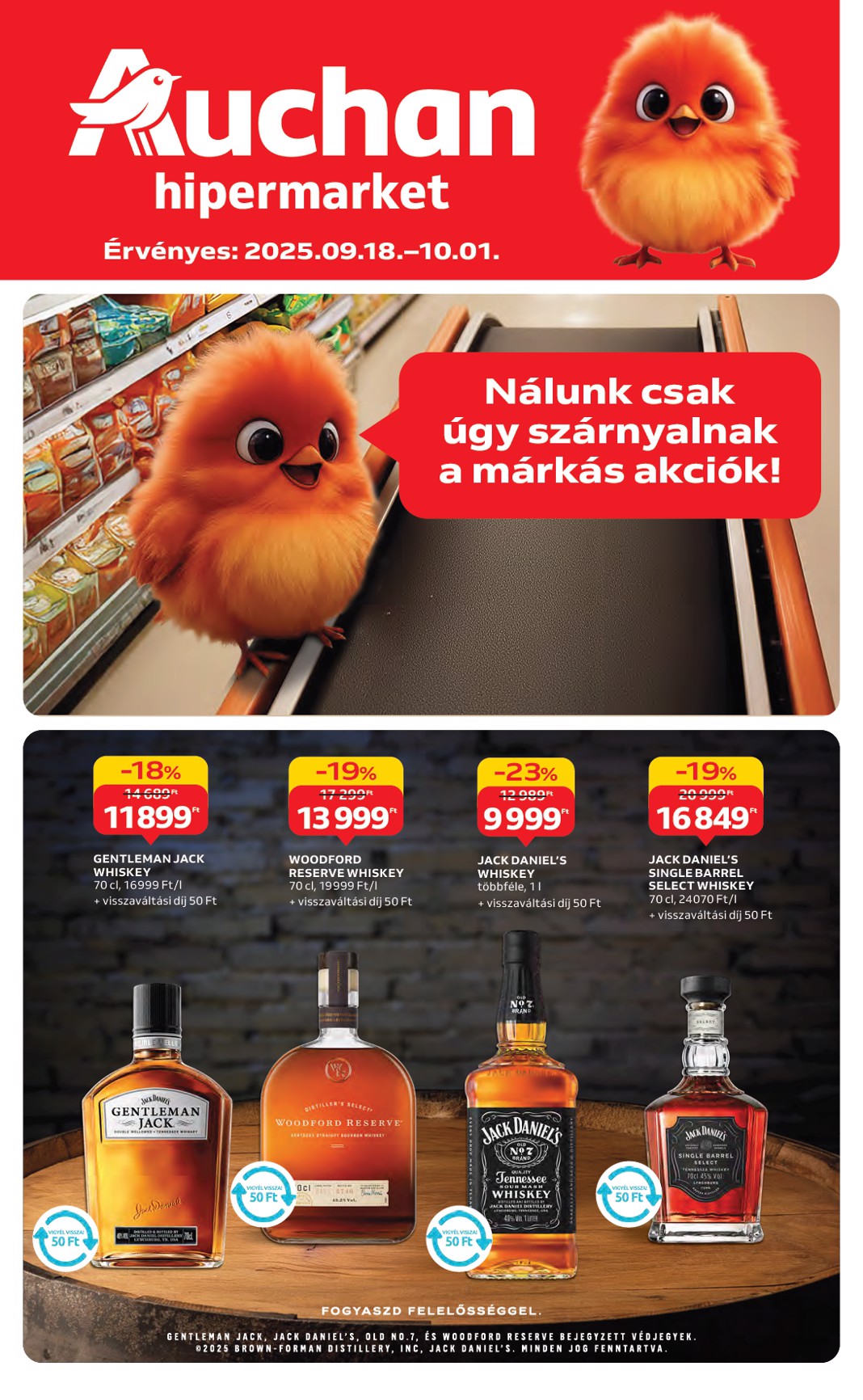 Auchan - Hipermarket márkás akciók akciós újság, érvényes 09.18. - 10.01.