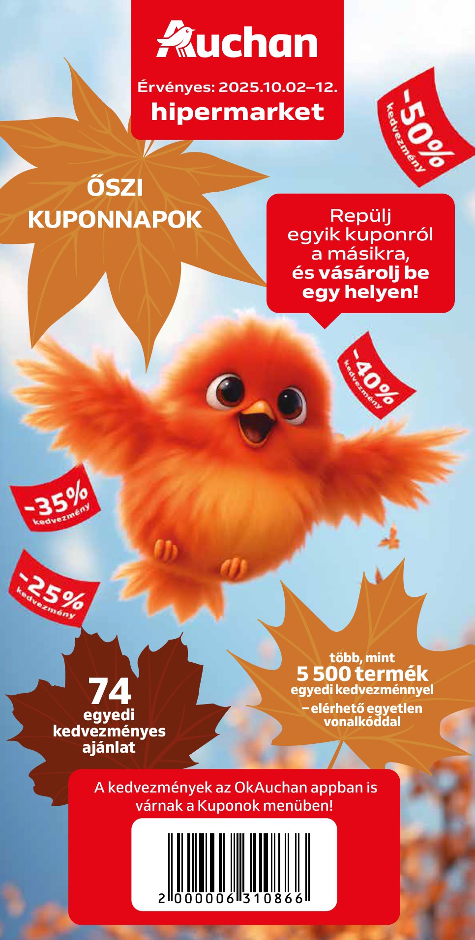 Auchan - Őszi kuponnapok akciós újság, érvényes 10.02. - 10.12.