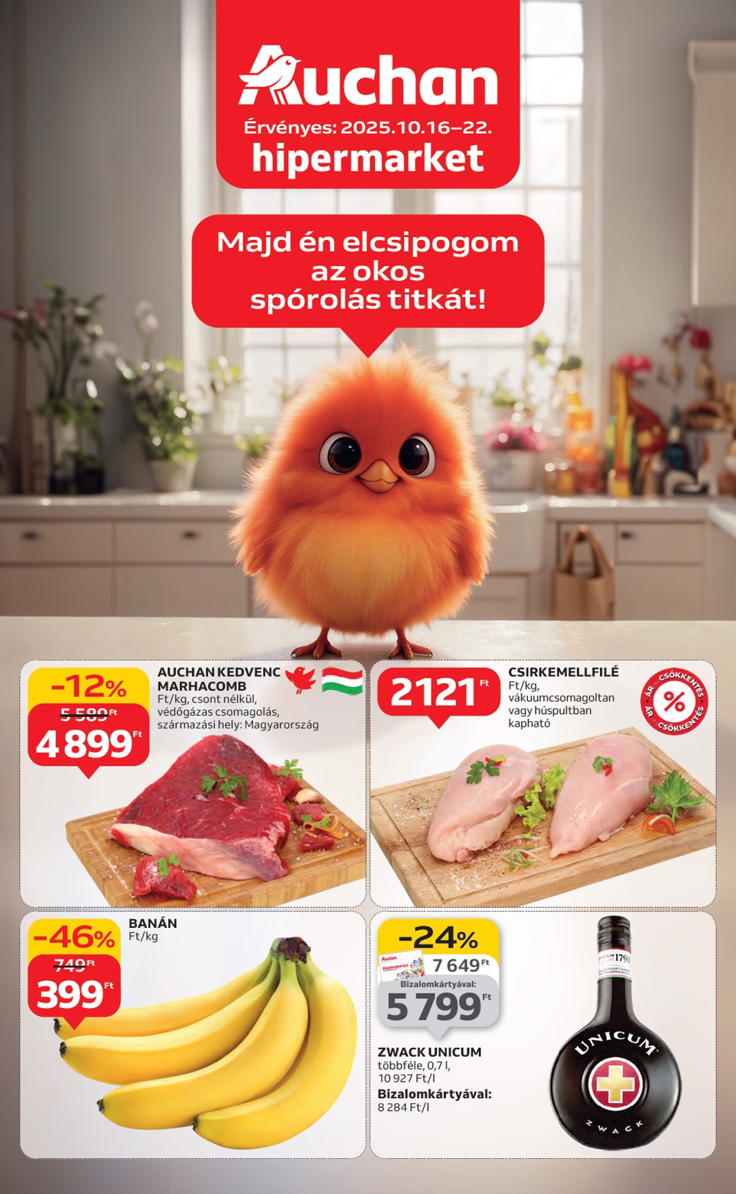 Auchan Hipermarket akciós újság, érvényes 10.16. - 10.22.