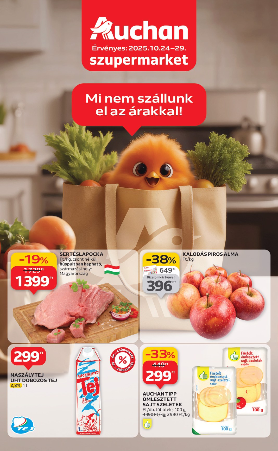 Auchan - Szupermarket akciós újság, érvényes 10.24. - 10.29.