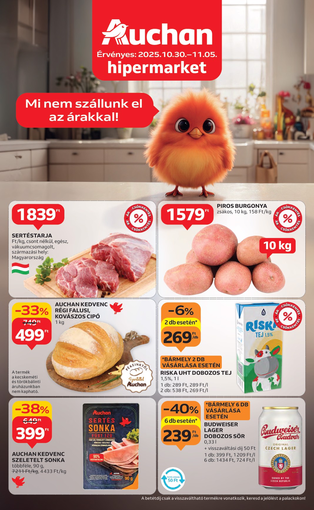 Auchan Hipermarket akciós újság, érvényes 10.30. - 11.05.