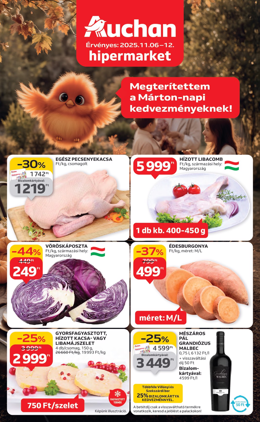 Auchan Hipermarket akciós újság, érvényes 11.06. - 11.12.