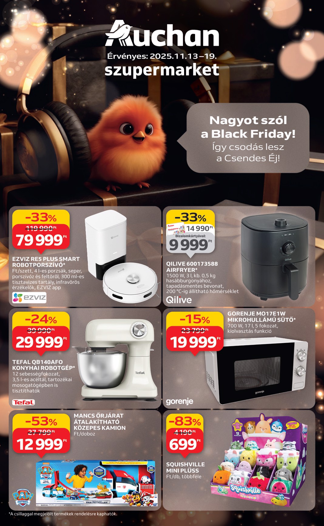 Auchan Szupermarket - Black Friday akciós újság, érvényes 11.13. - 11.19.