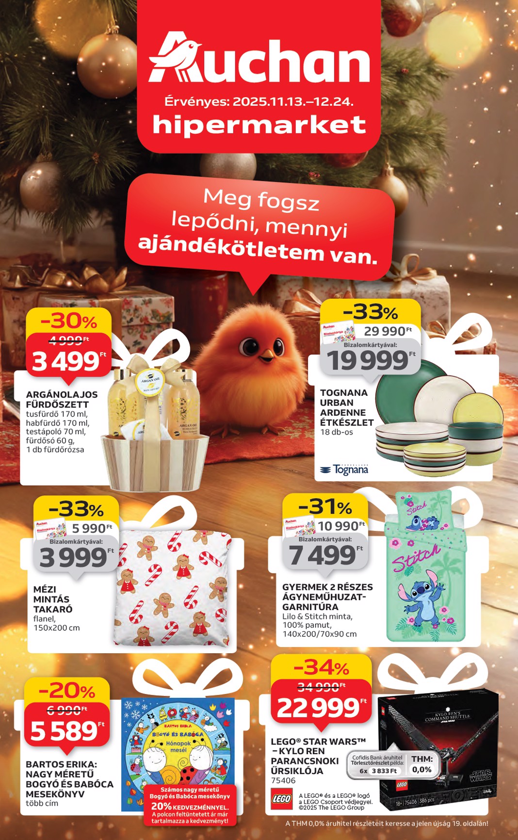 Auchan - Karácsonyi ajándék ajánlataink akciós újság, érvényes 11.13. - 12.24.