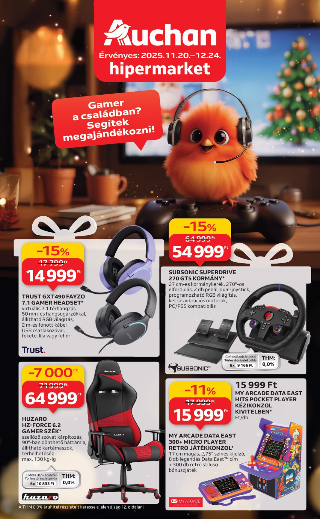 Auchan - Hipermarket gamer ajánlataink akciós újság, érvényes 11.20. - 12.24.