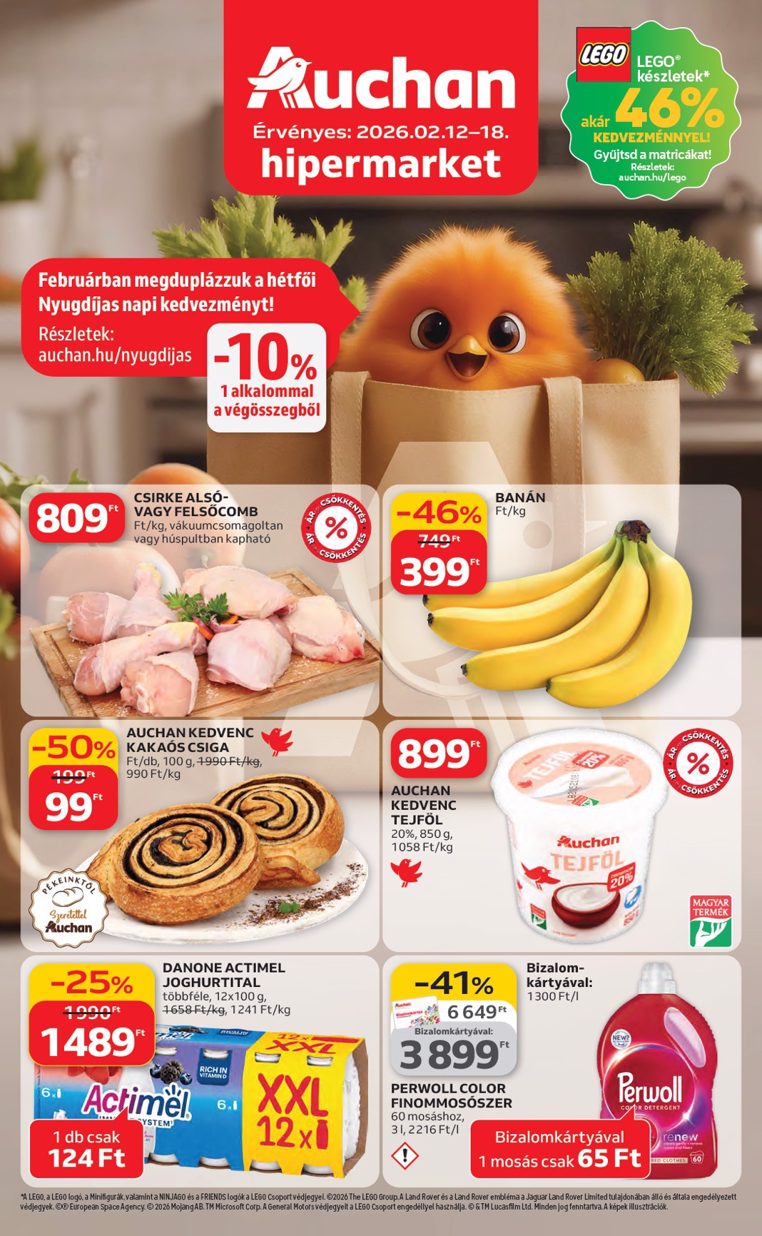 Auchan Hipermarket akciós újság, érvényes 2026.02.12. - 2026.02.18.