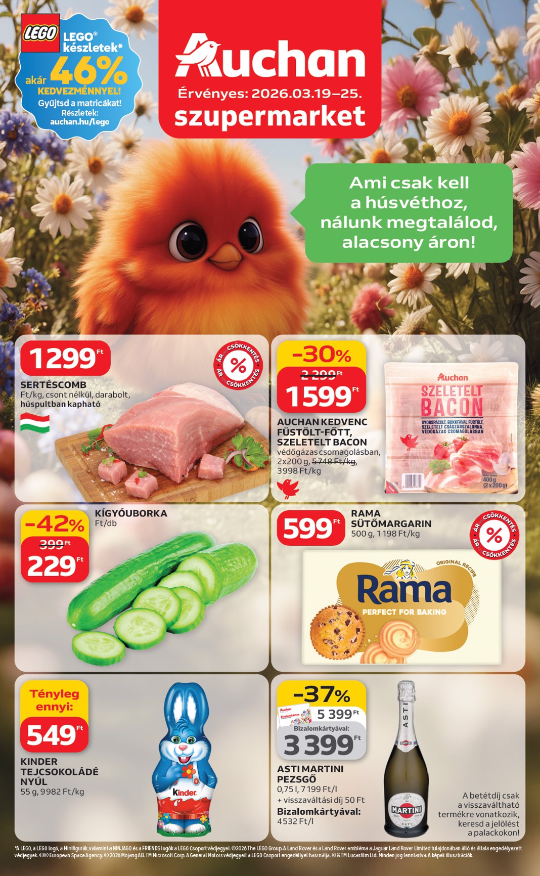Auchan szupermarket akciós újság, érvényes 2026.03.19. - 2026.03.25.
