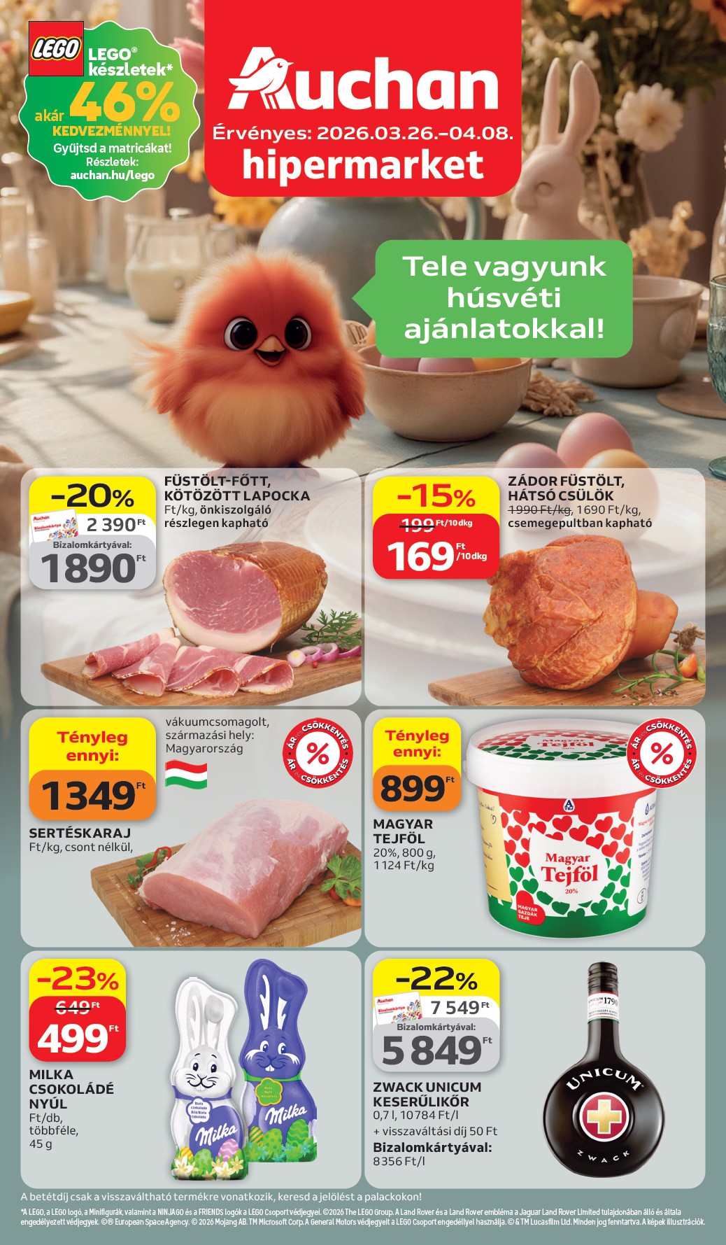 Auchan Hipermarket akciós újság, érvényes 2026.03.26. - 2026.04.08.