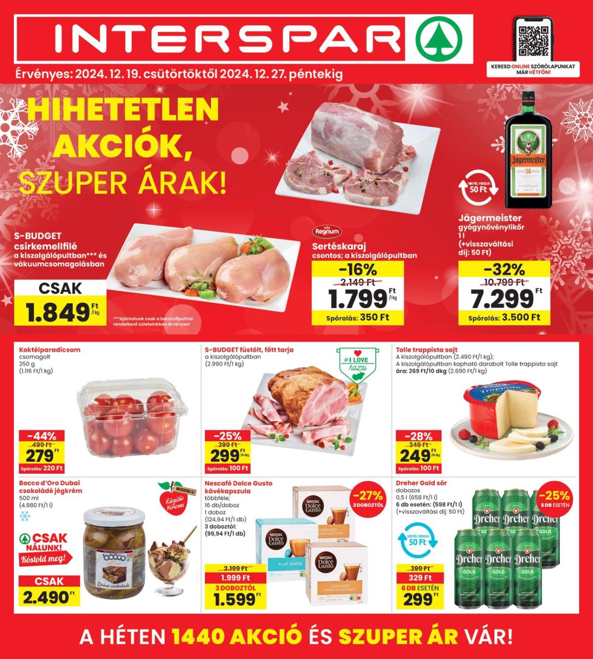 INTERSPAR akciós újság, érvényes 12.19. - 12.27.